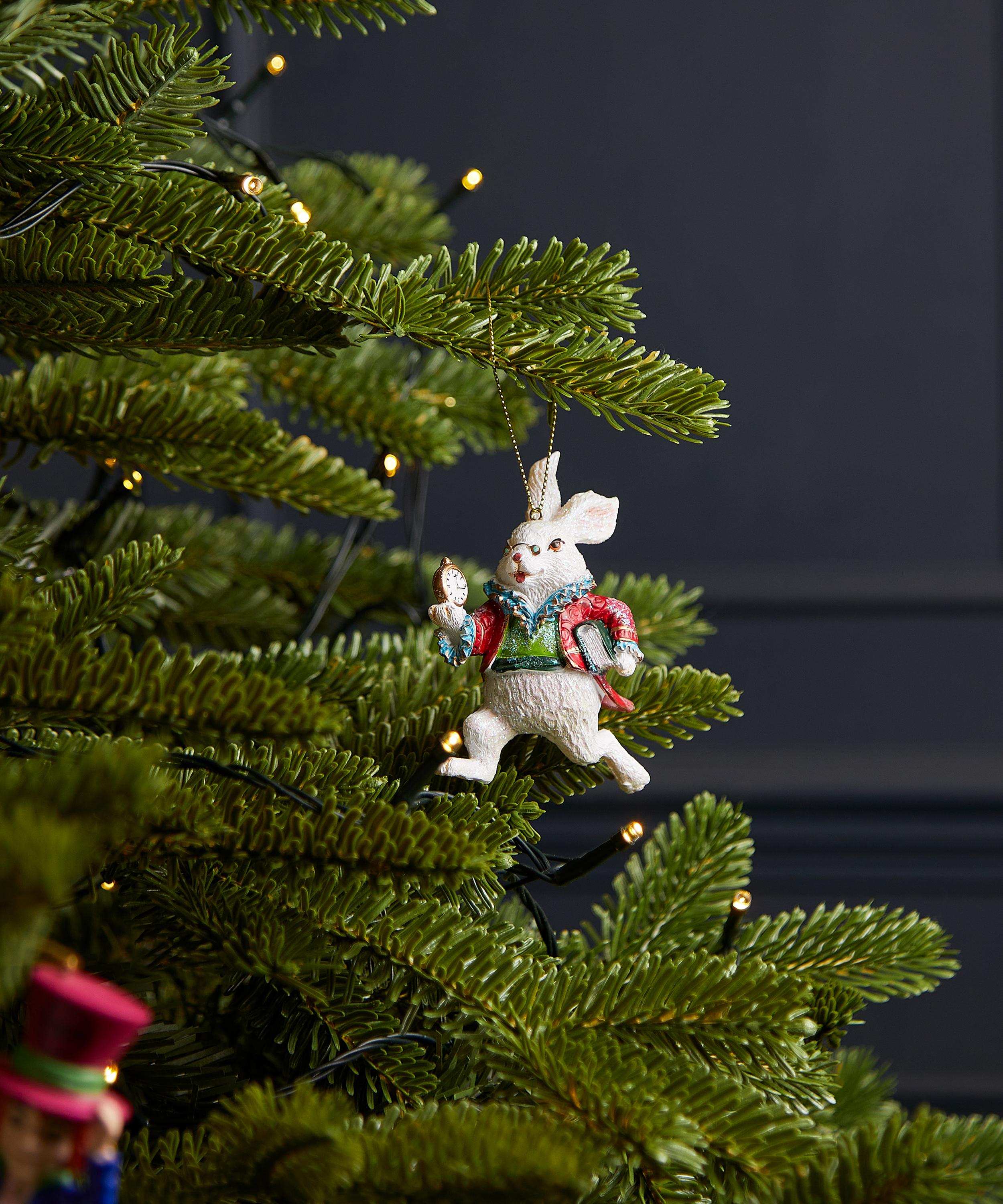Christmas - White Rabbit Ornament image number 1