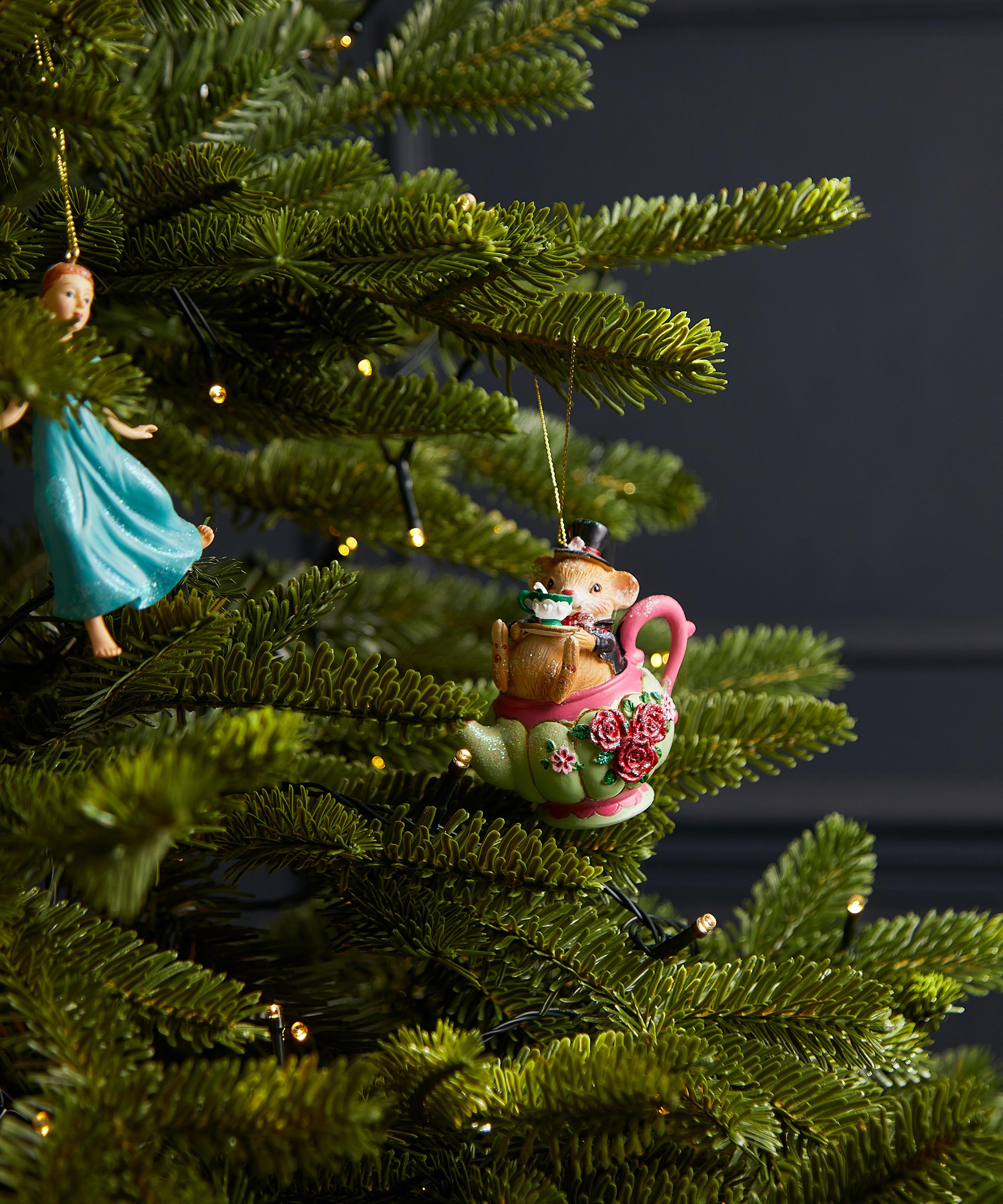 Christmas - Doormouse in Teapot Ornament image number 1