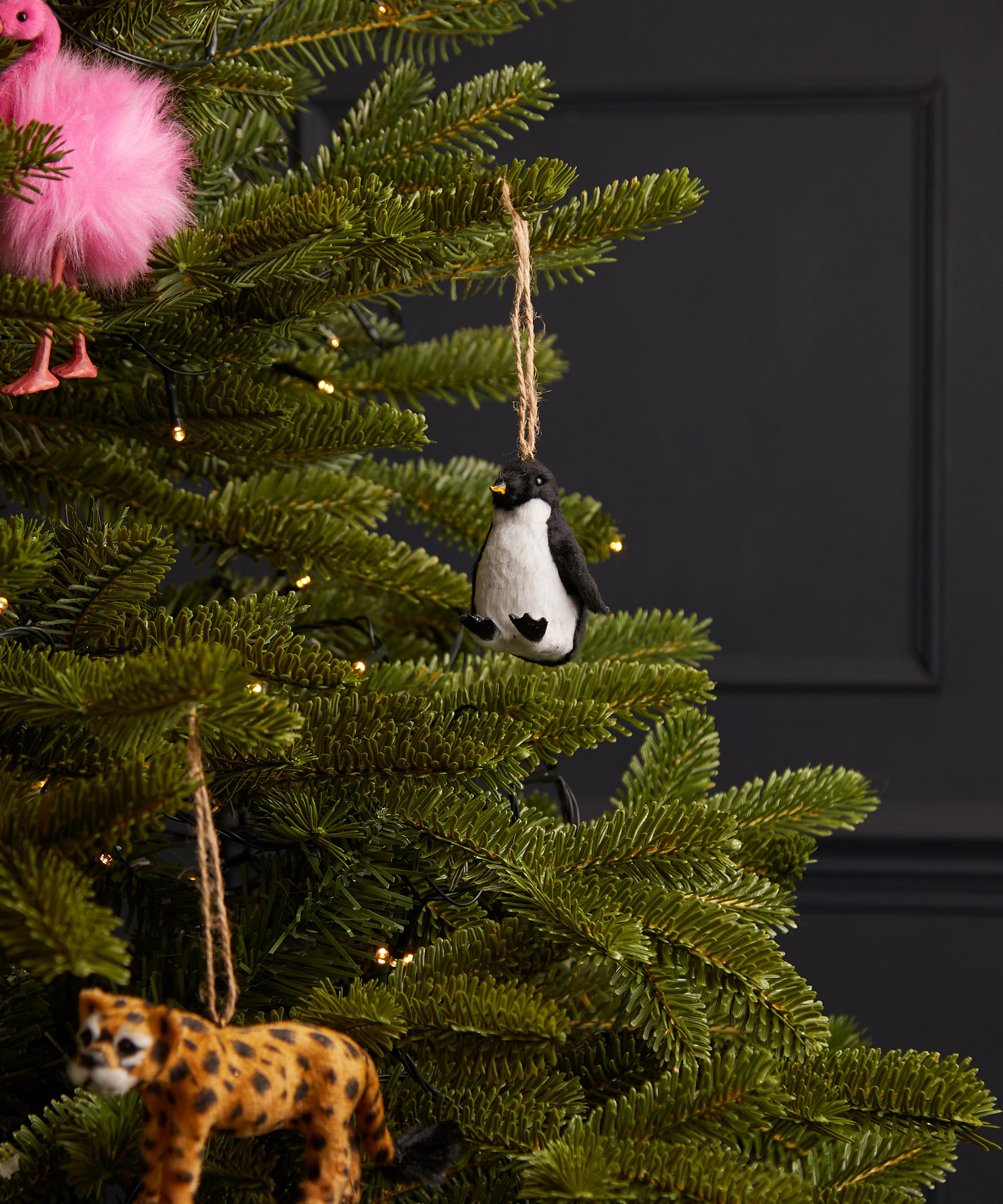 Christmas - Faux Fur Penguin Ornament image number 1