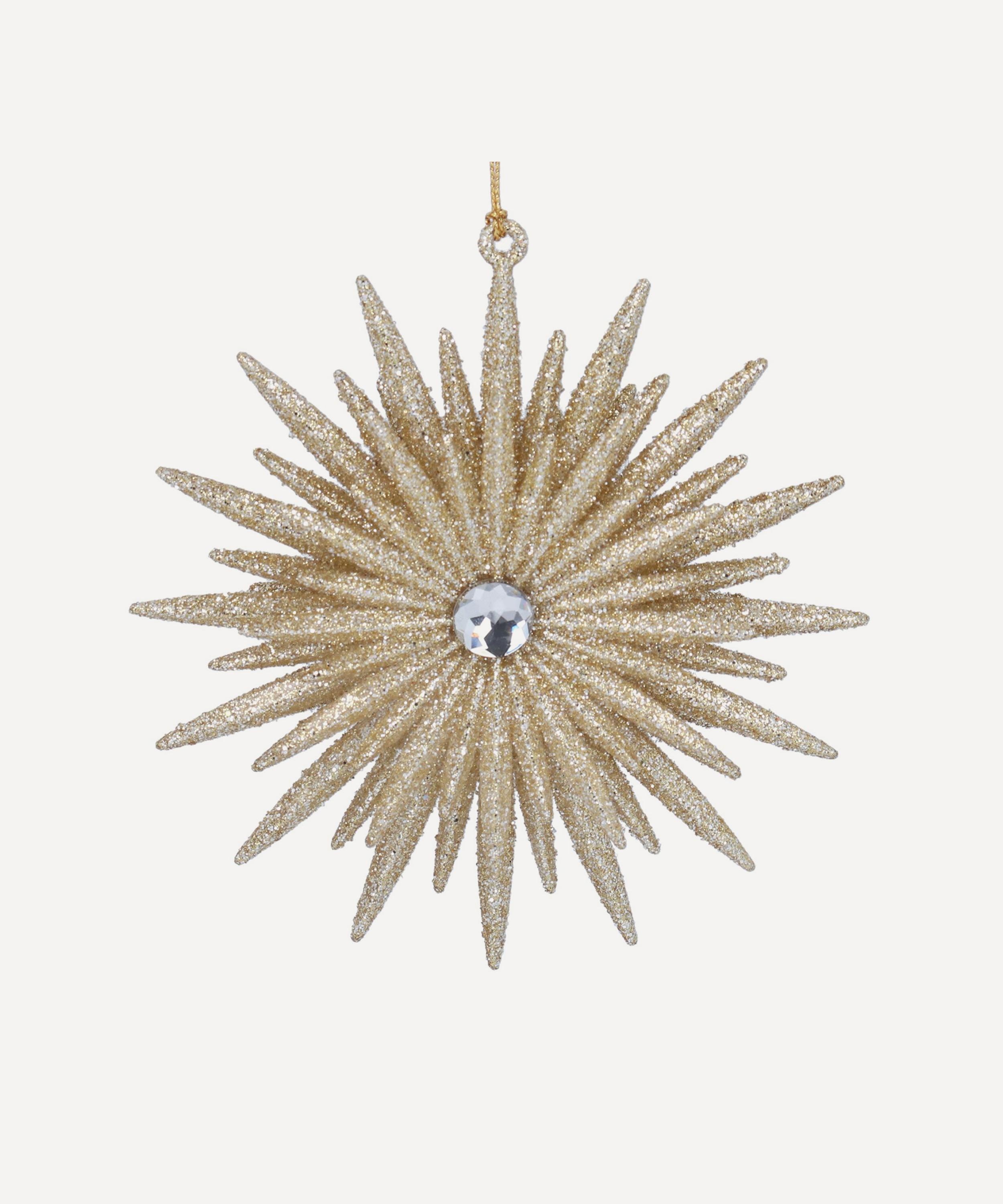 Christmas - Glittered Starburst Ornament image number 0