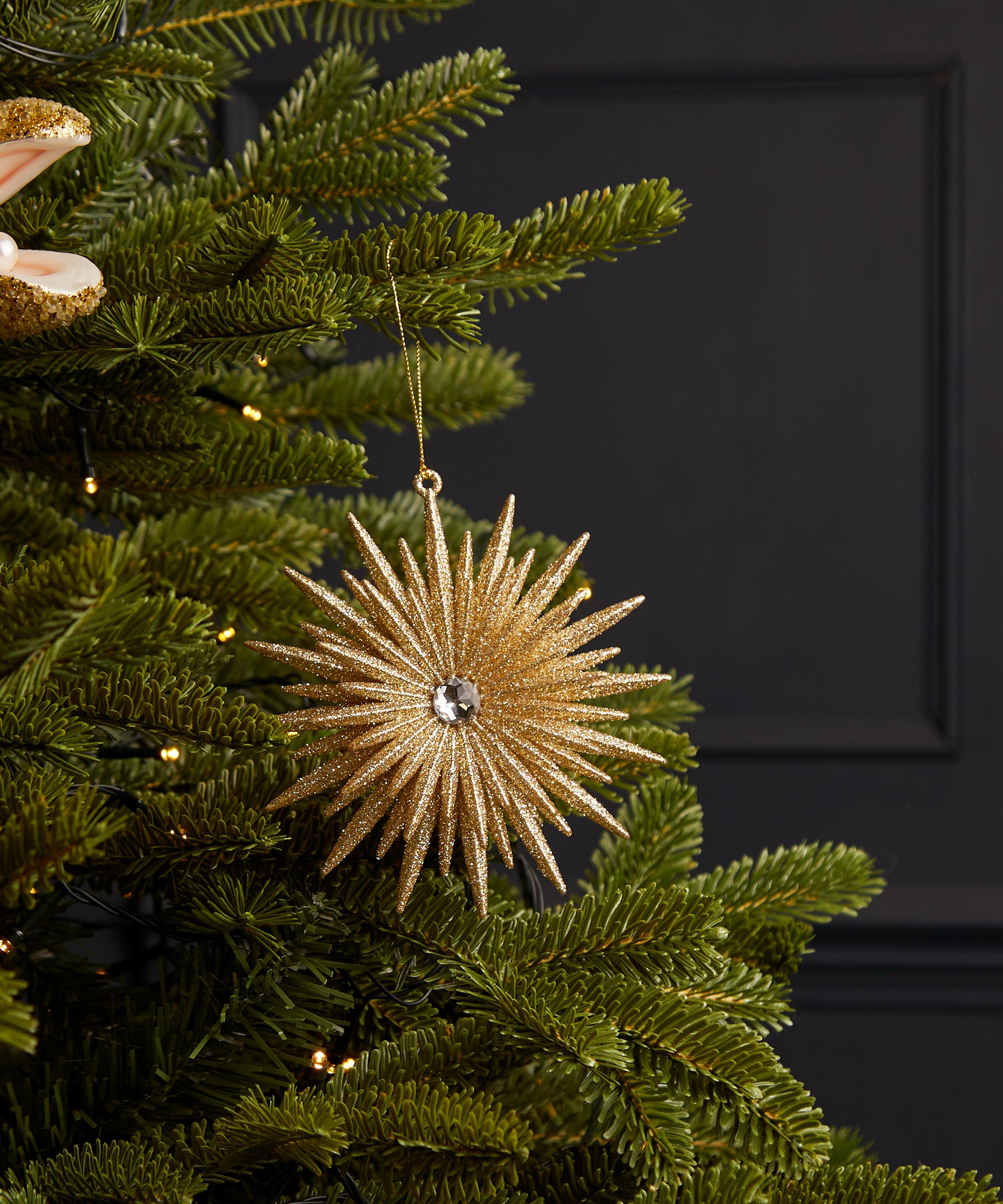 Christmas - Glittered Starburst Ornament image number 1