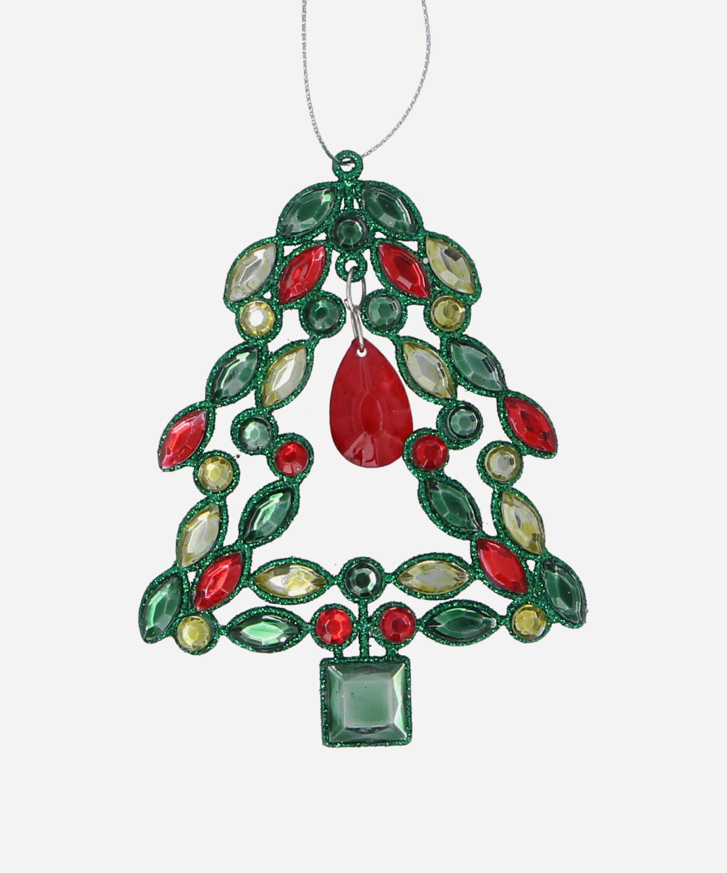 Christmas - Diamante Christmas Tree Ornament image number 0