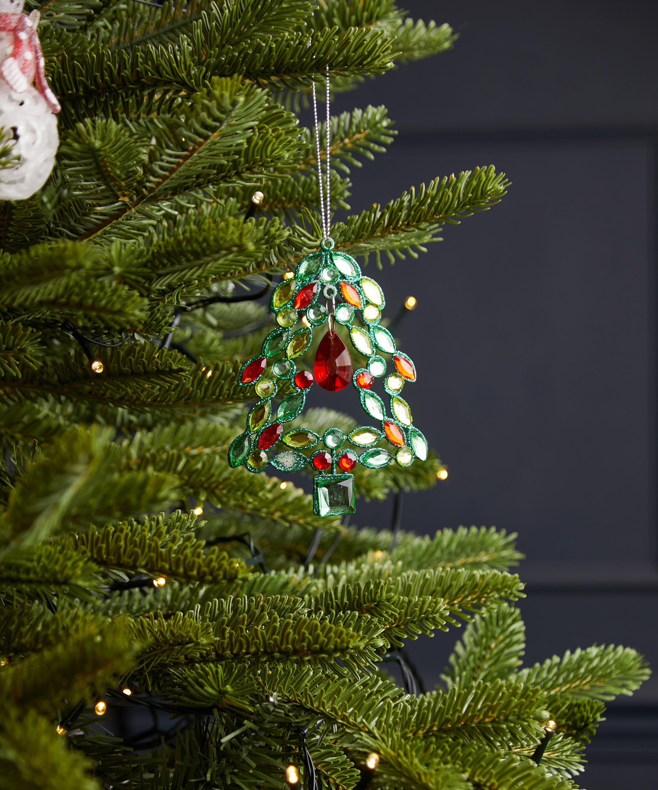 Christmas - Diamante Christmas Tree Ornament image number 1