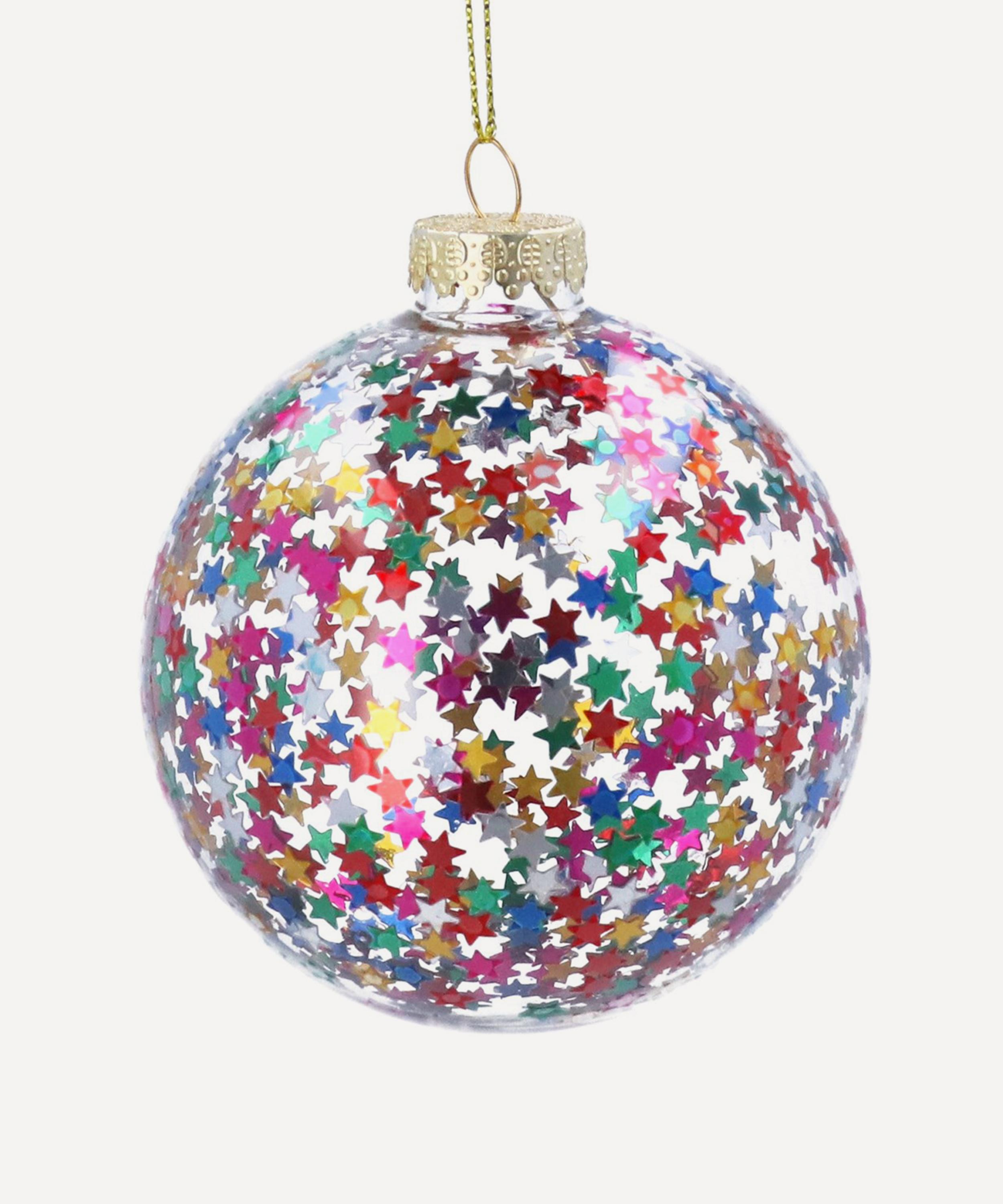 Christmas - Multicoloured Confetti Bauble