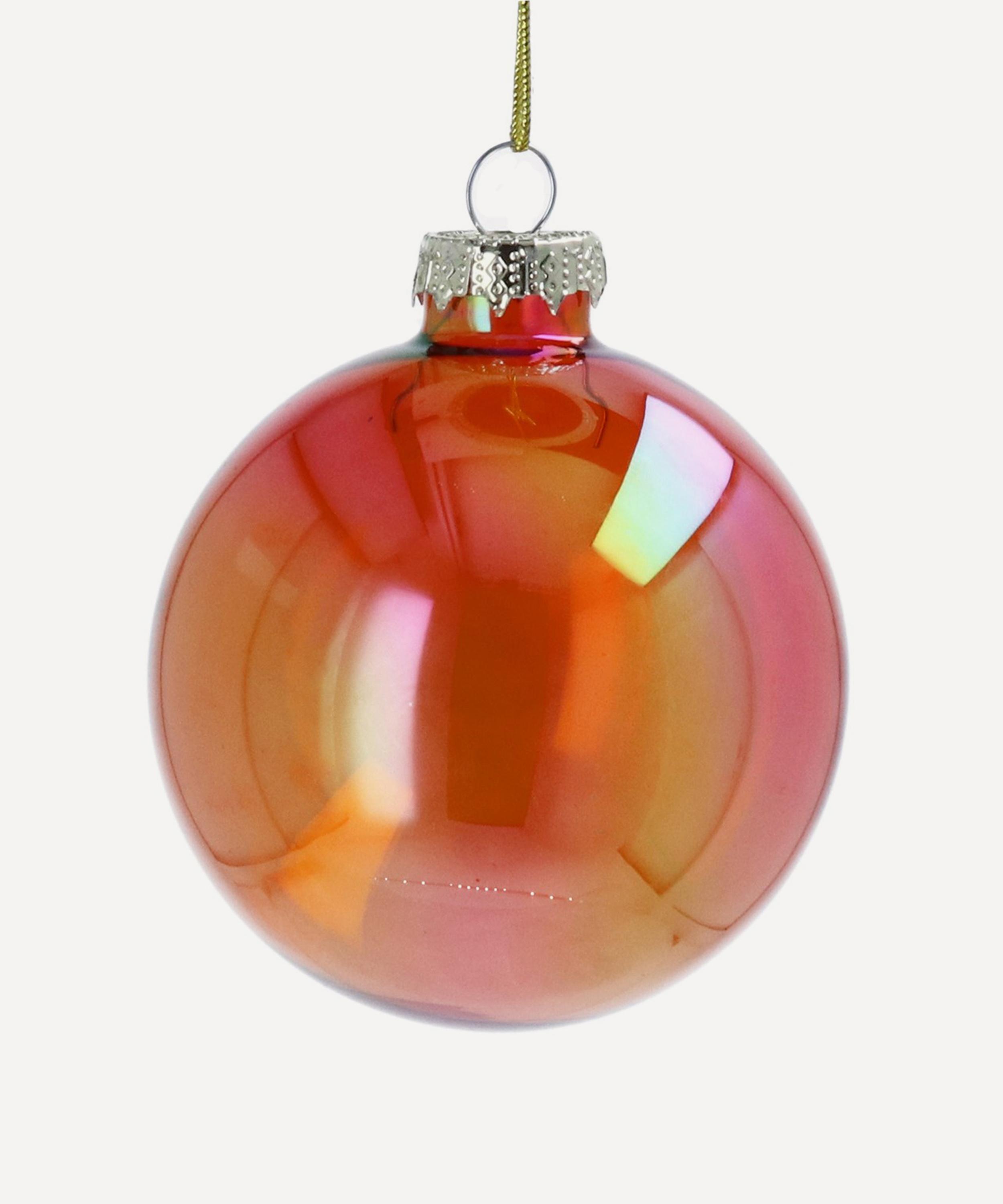 Christmas - Orange Glass Bauble image number 0