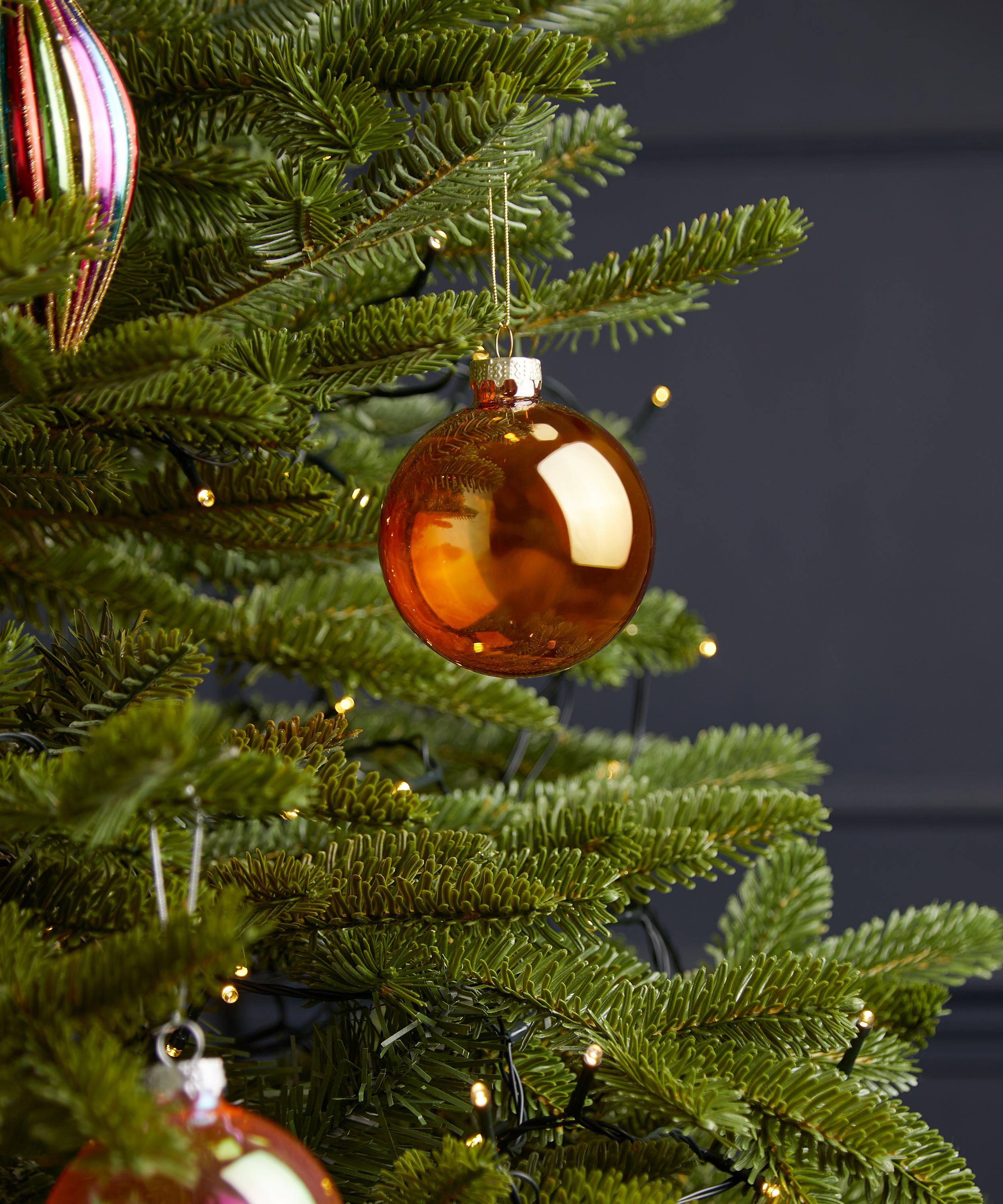 Christmas - Orange Glass Bauble image number 1
