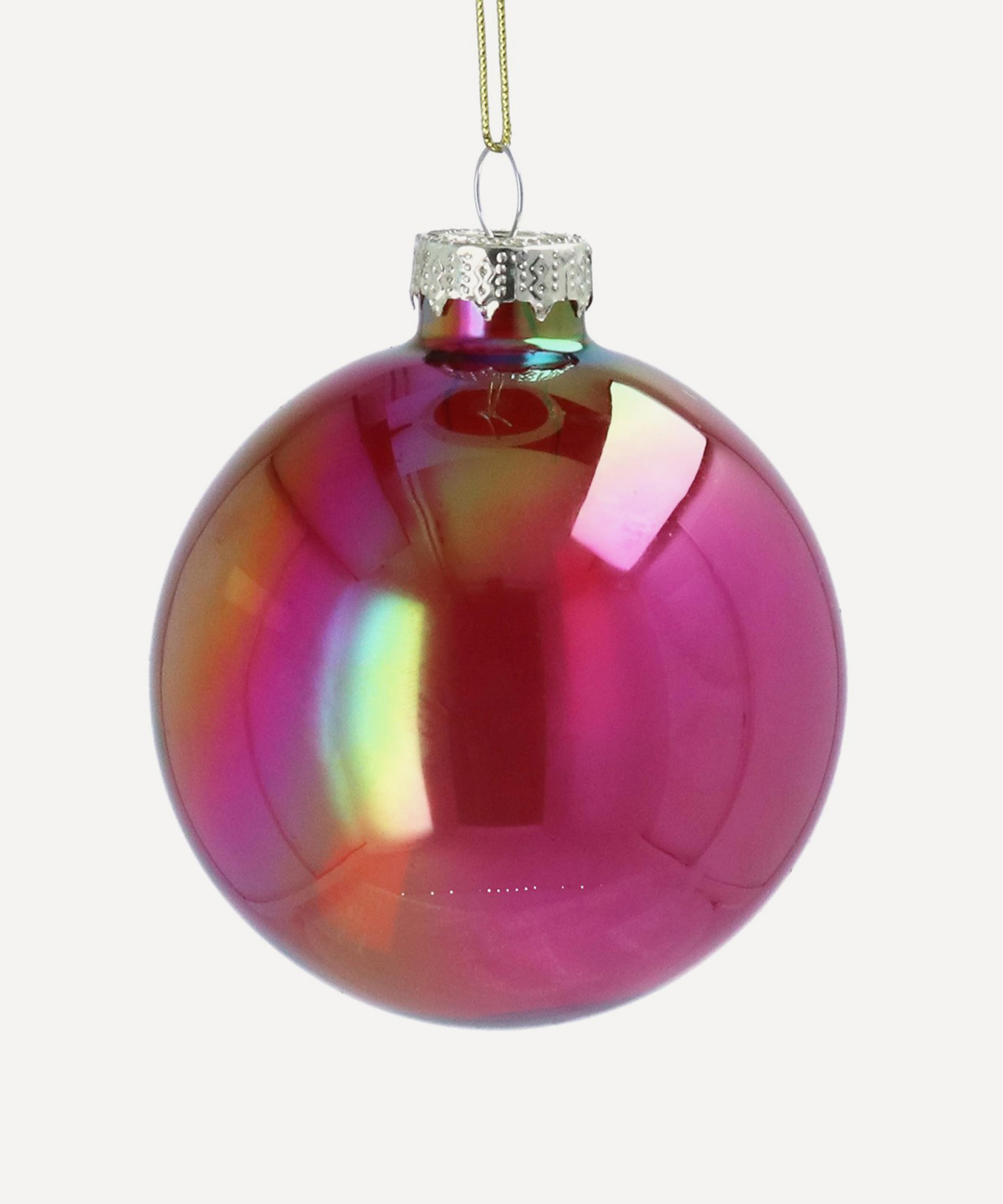 Christmas - Cerise Glass Bauble image number 0