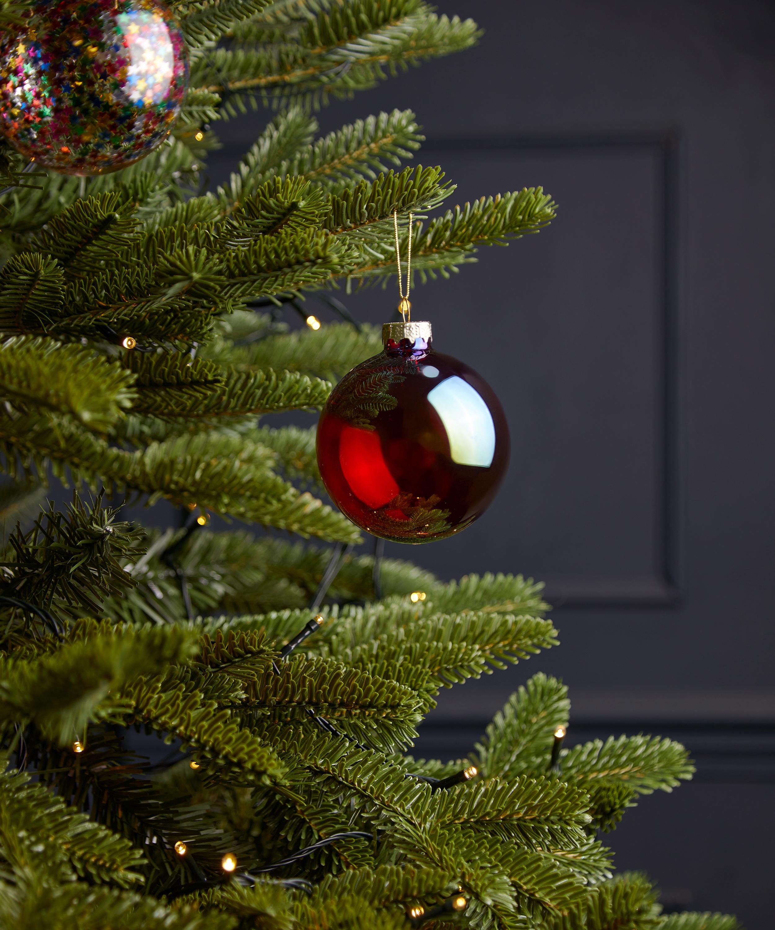 Christmas - Cerise Glass Bauble image number 1