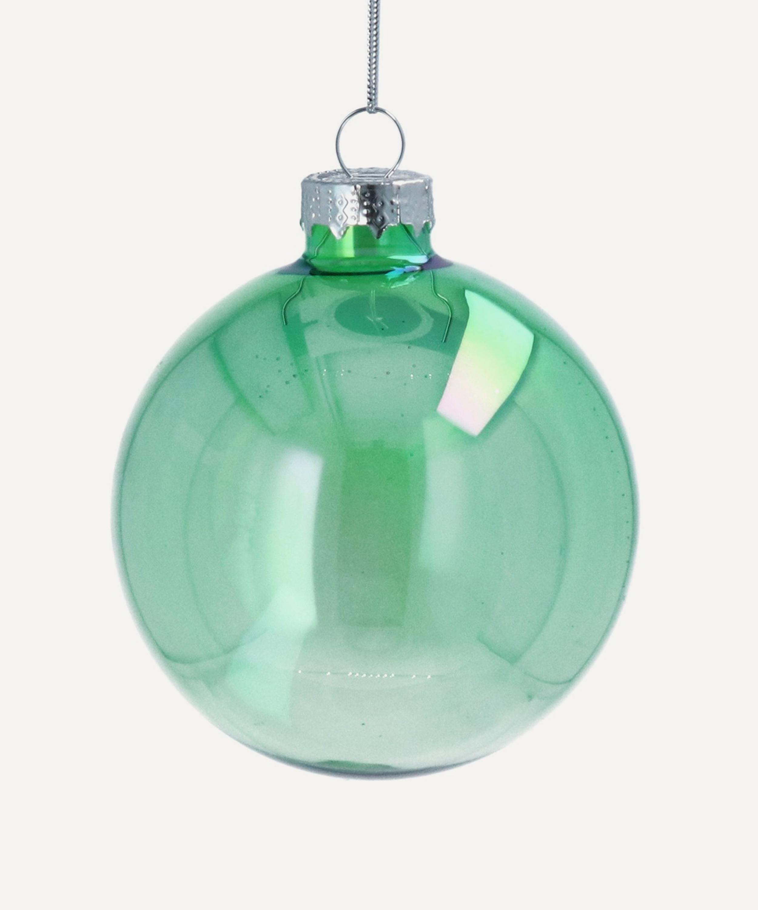 Christmas - Green Glass Bauble