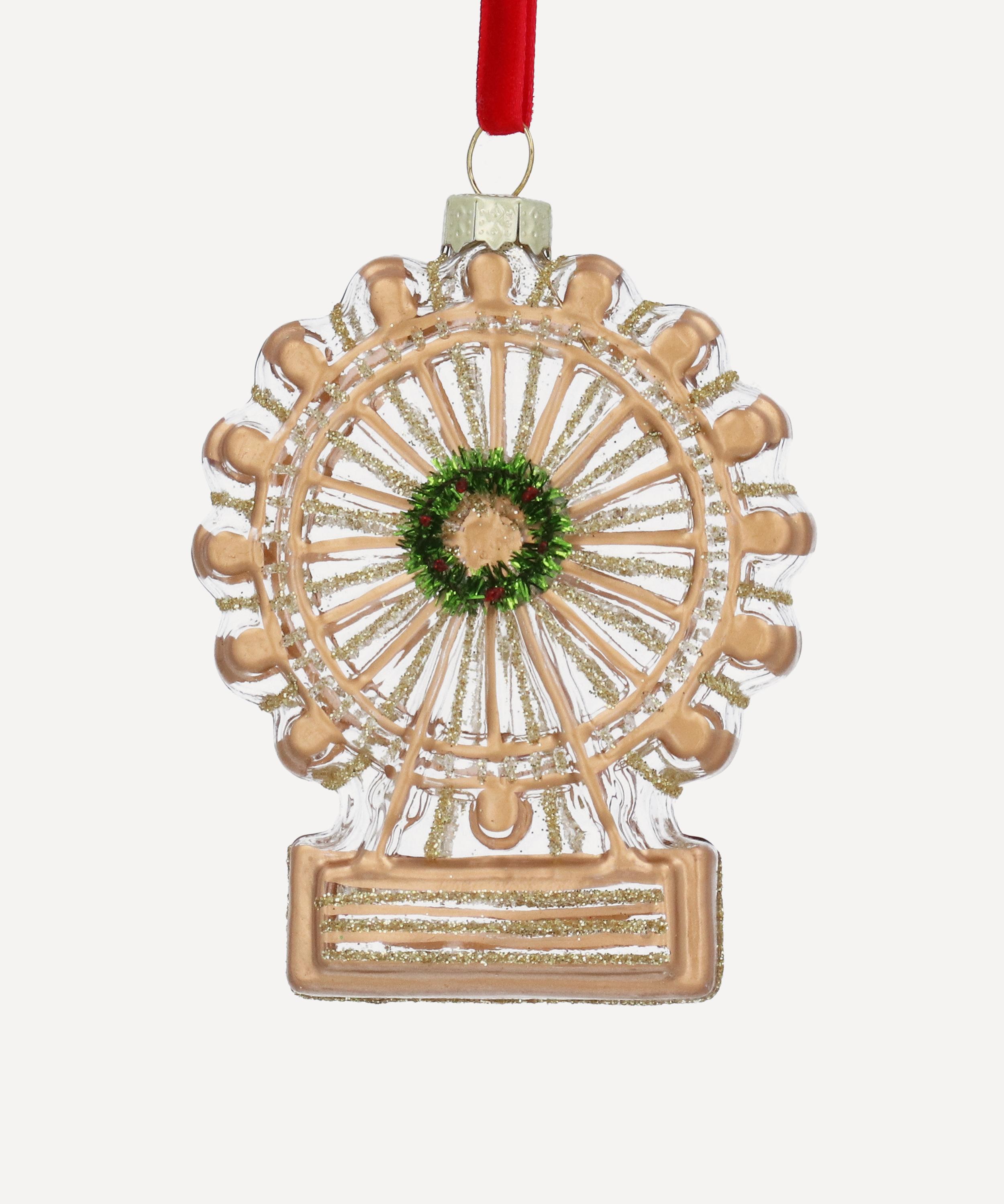 Christmas - London Eye Glass Ornament