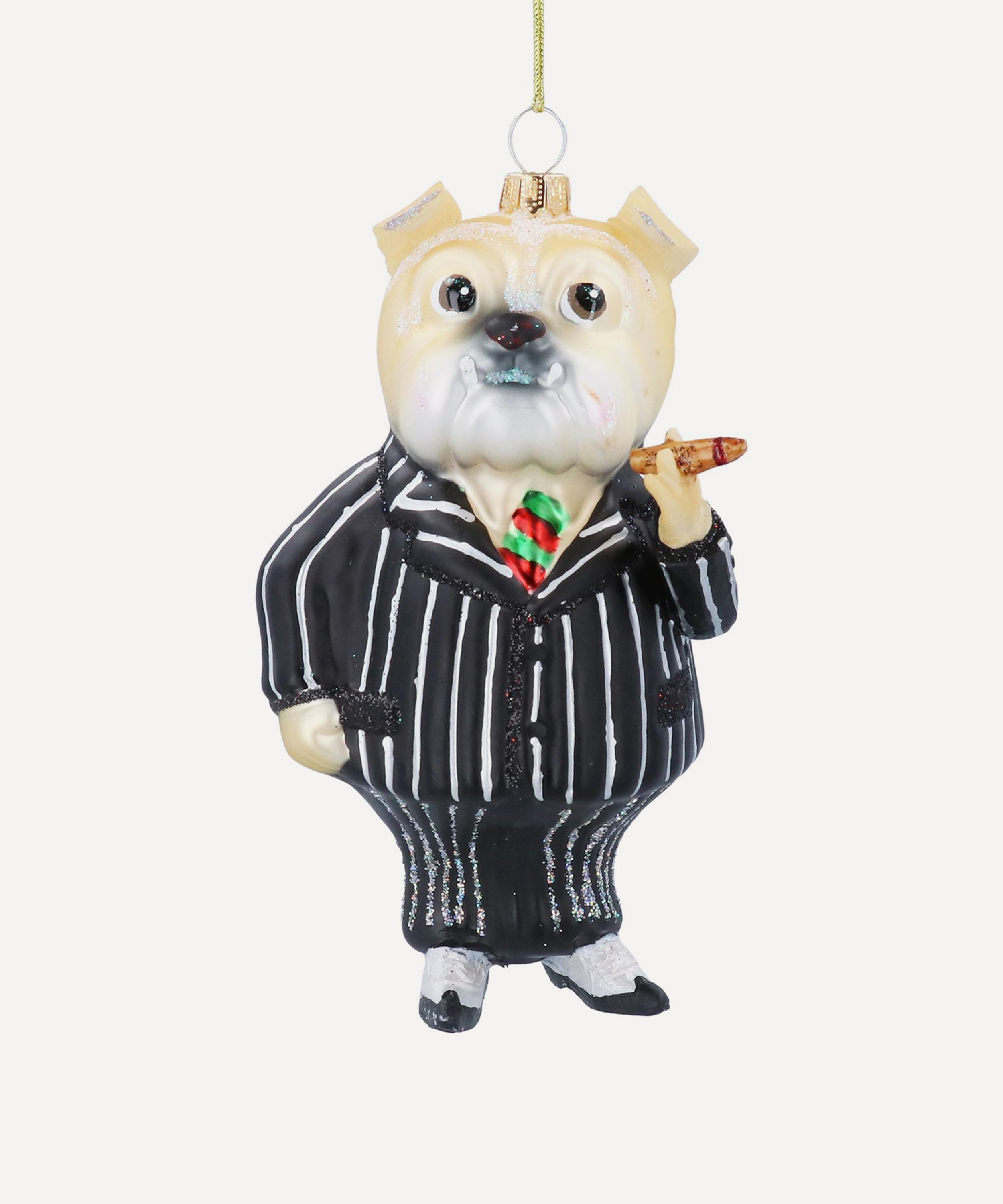 Christmas - Winston Bulldog Ornament image number 0