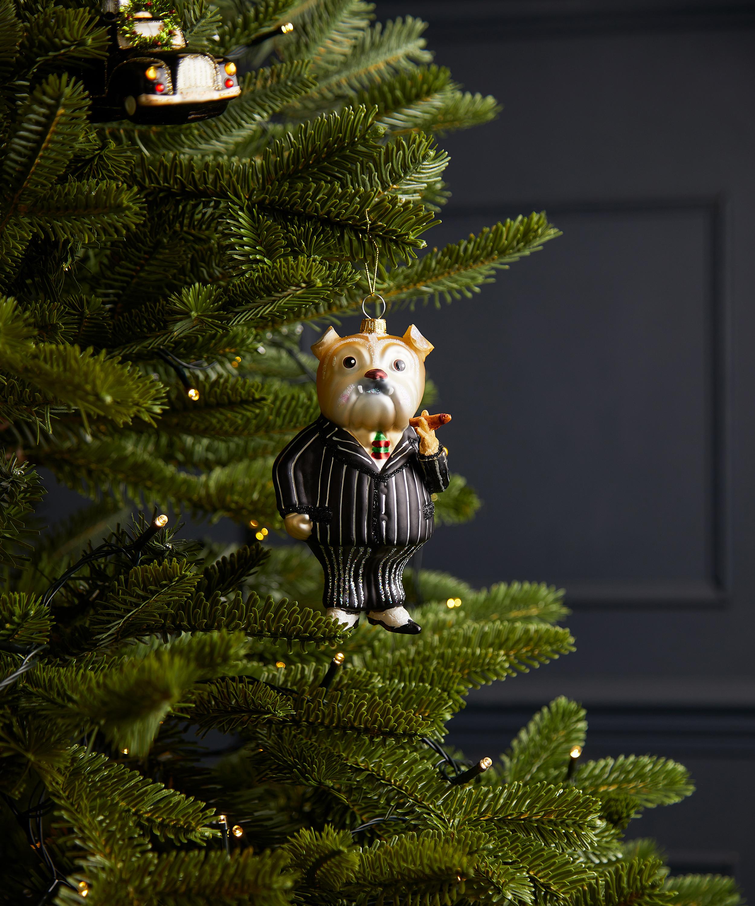 Christmas - Winston Bulldog Ornament image number 1