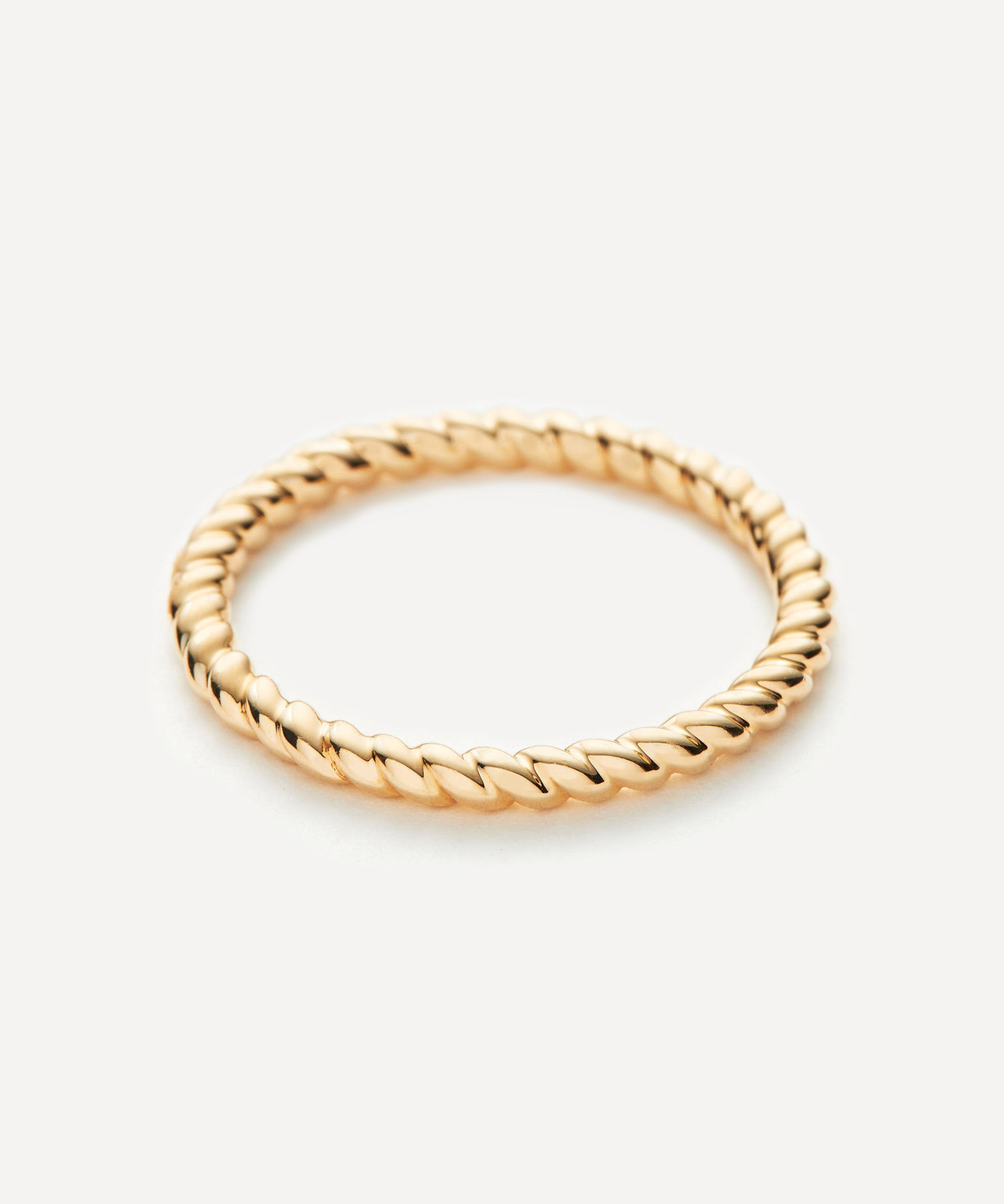 Missoma - 14ct Gold Fine Rope Stacking Ring