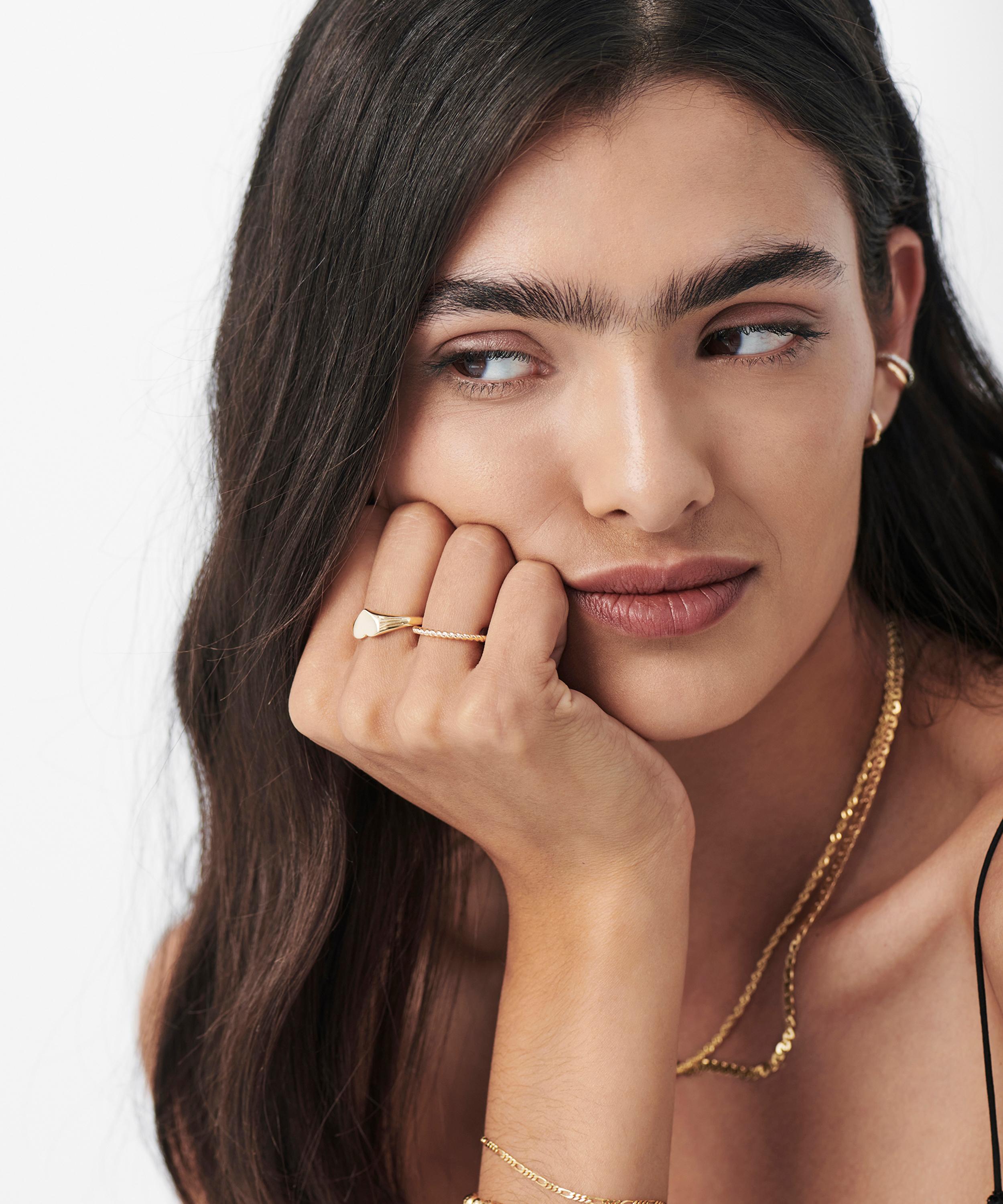 Missoma - 14ct Gold Fine Rope Stacking Ring image number 1