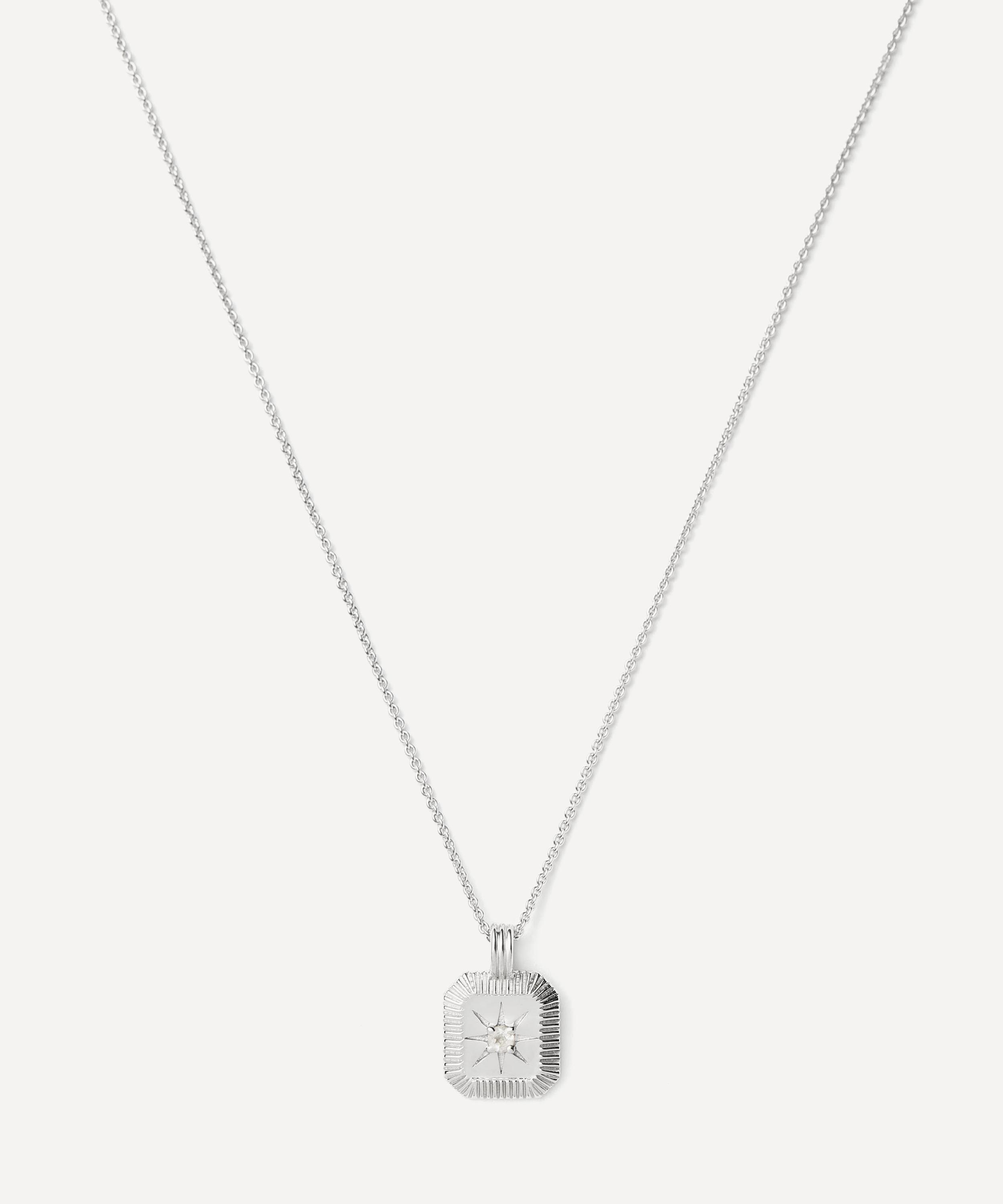 Missoma - Sterling Silver June Birthstone Pendant Necklace image number 0
