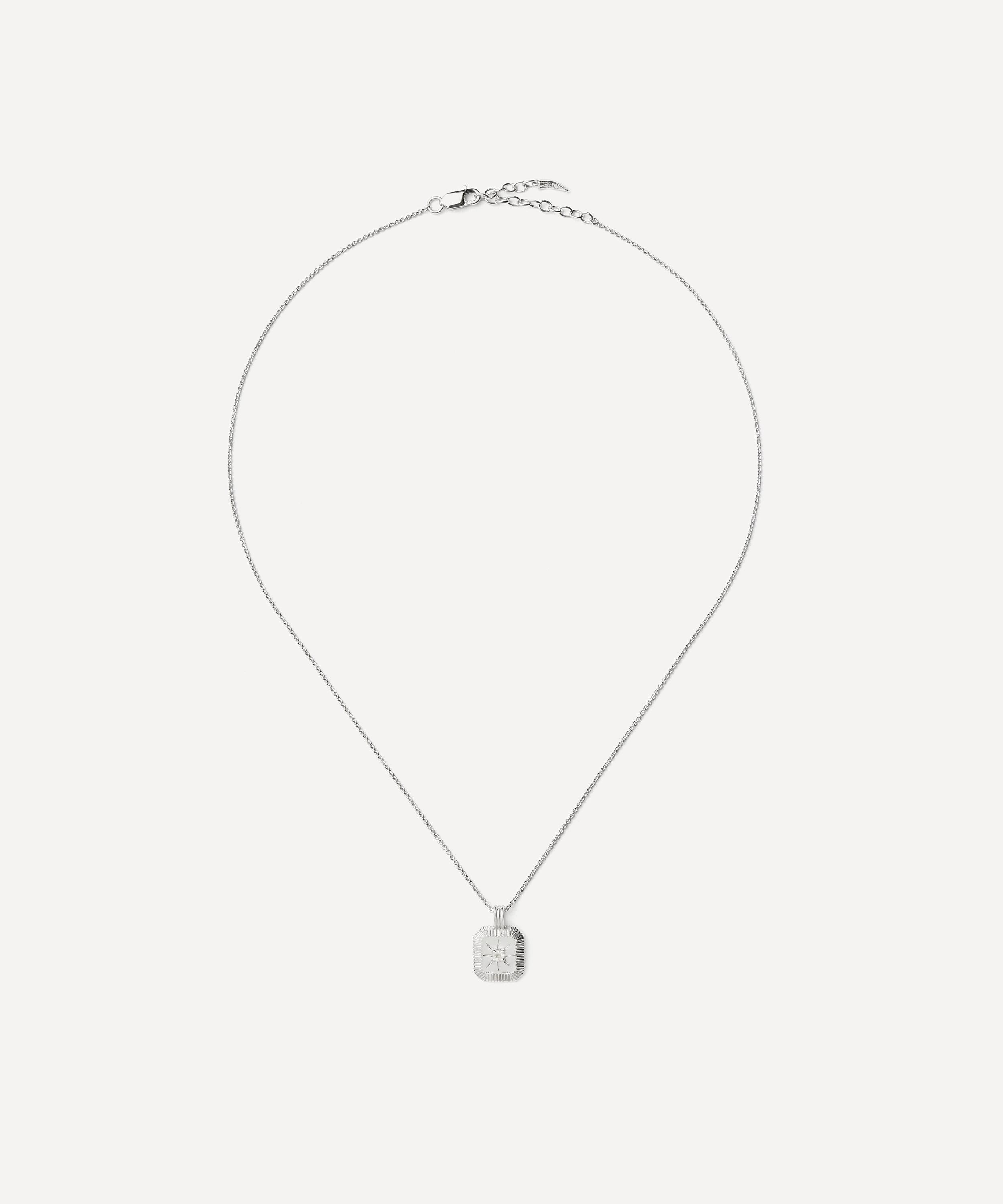 Missoma - Sterling Silver June Birthstone Pendant Necklace image number 1