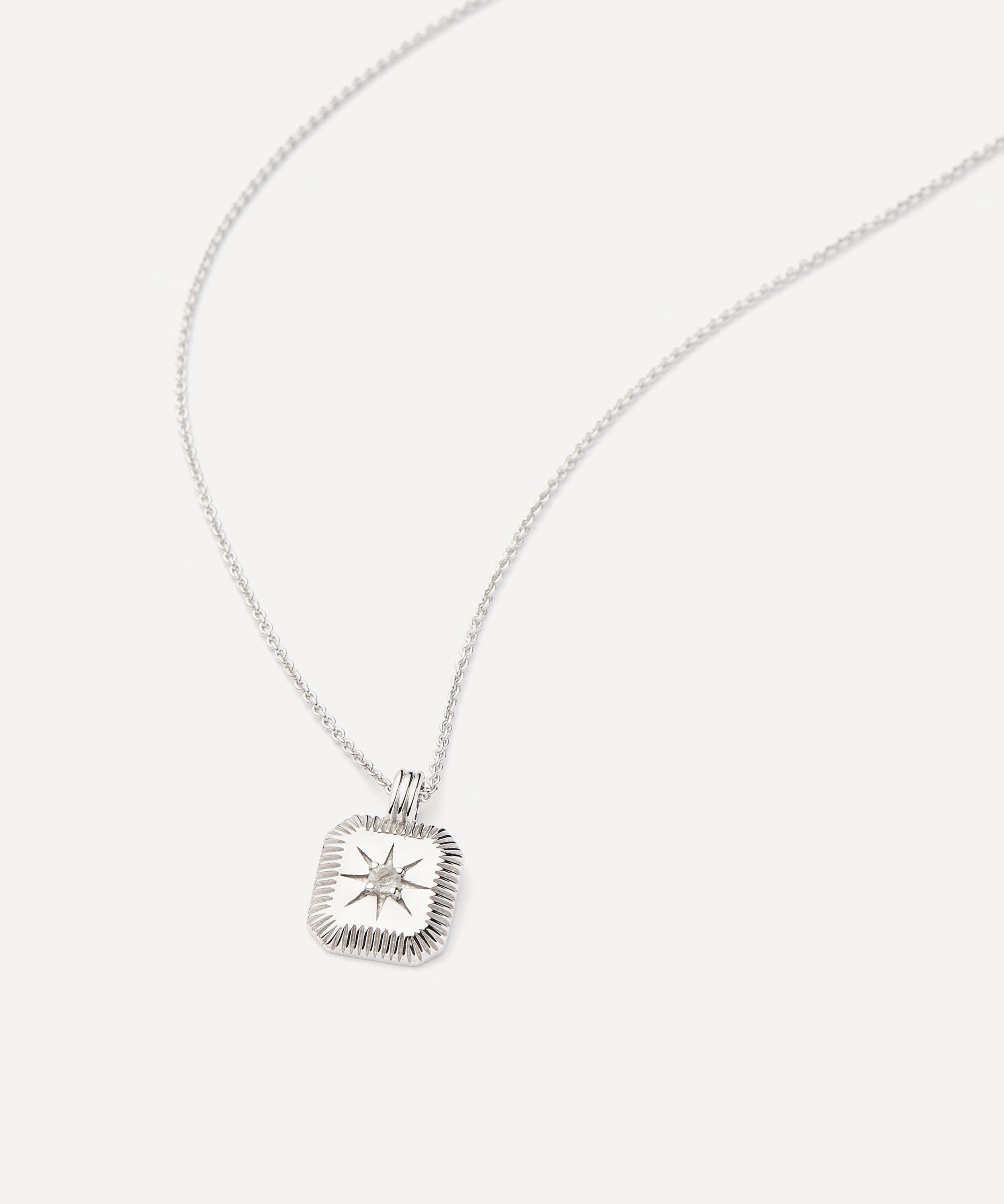Missoma - Sterling Silver June Birthstone Pendant Necklace image number 2