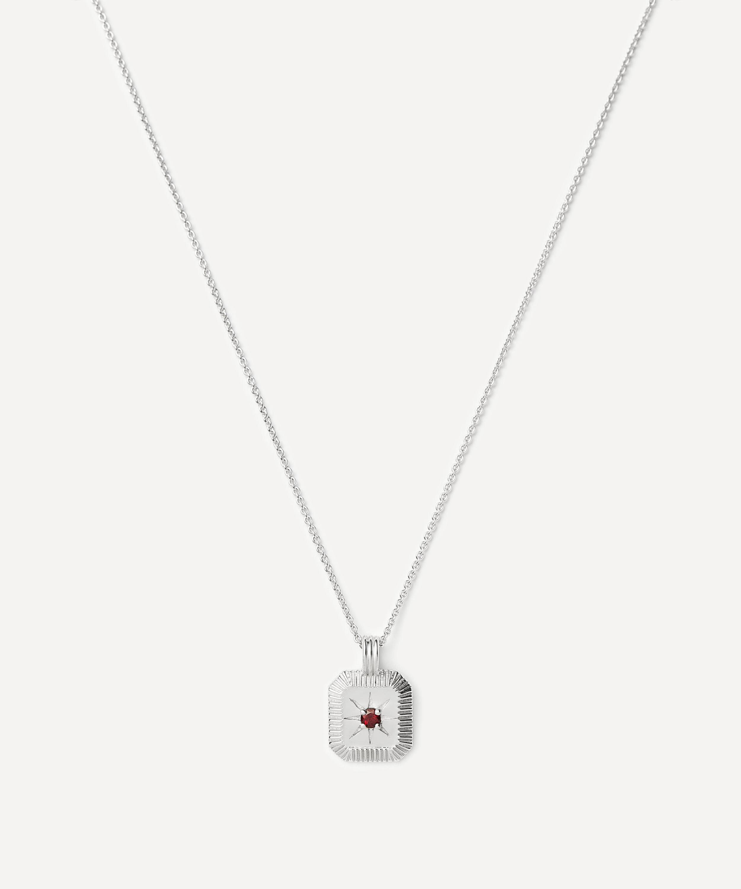 Missoma - Sterling Silver January Birthstone Pendant Necklace