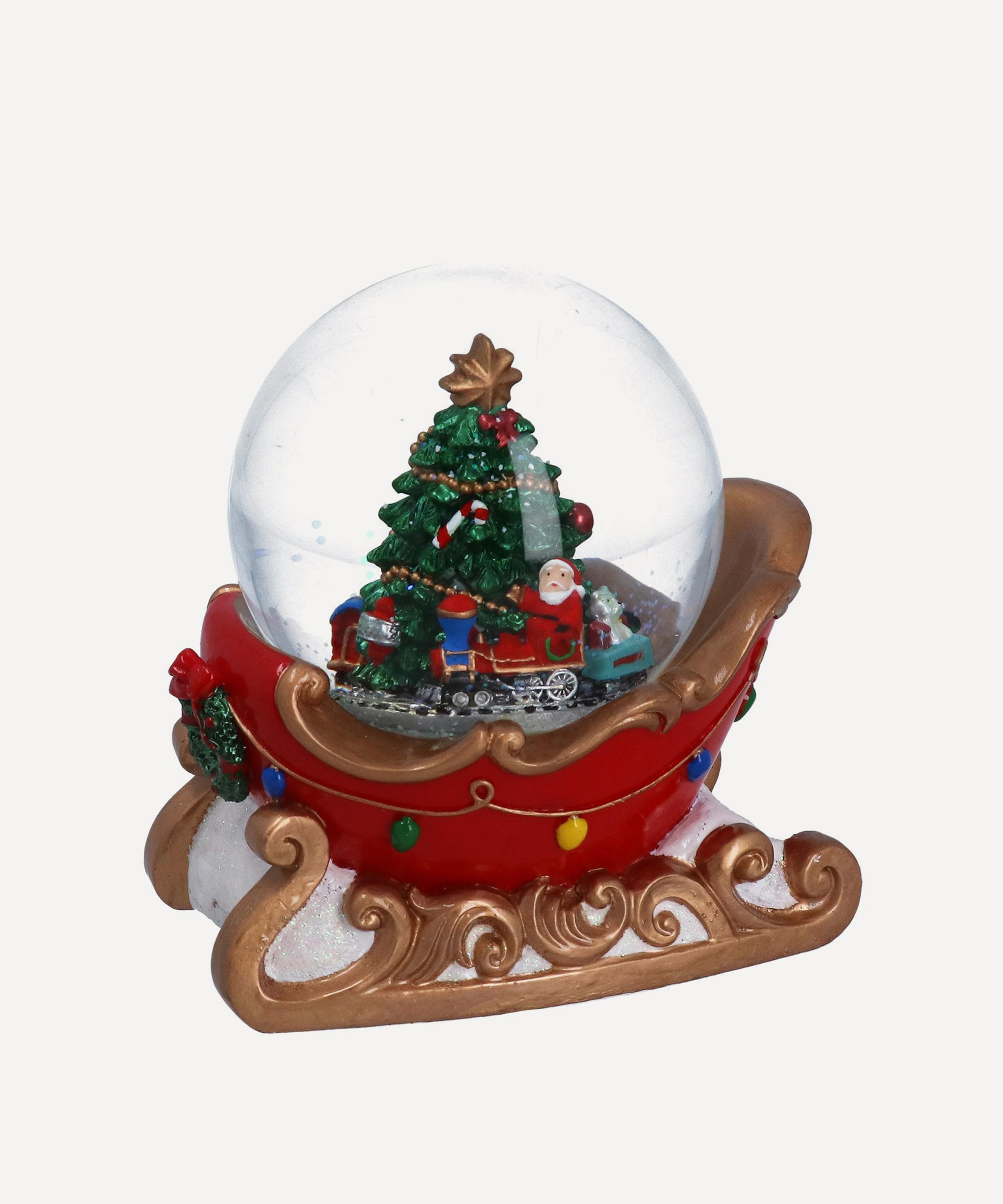 Christmas - Christmas Tree with Sleigh Musical Snow Globe image number 0