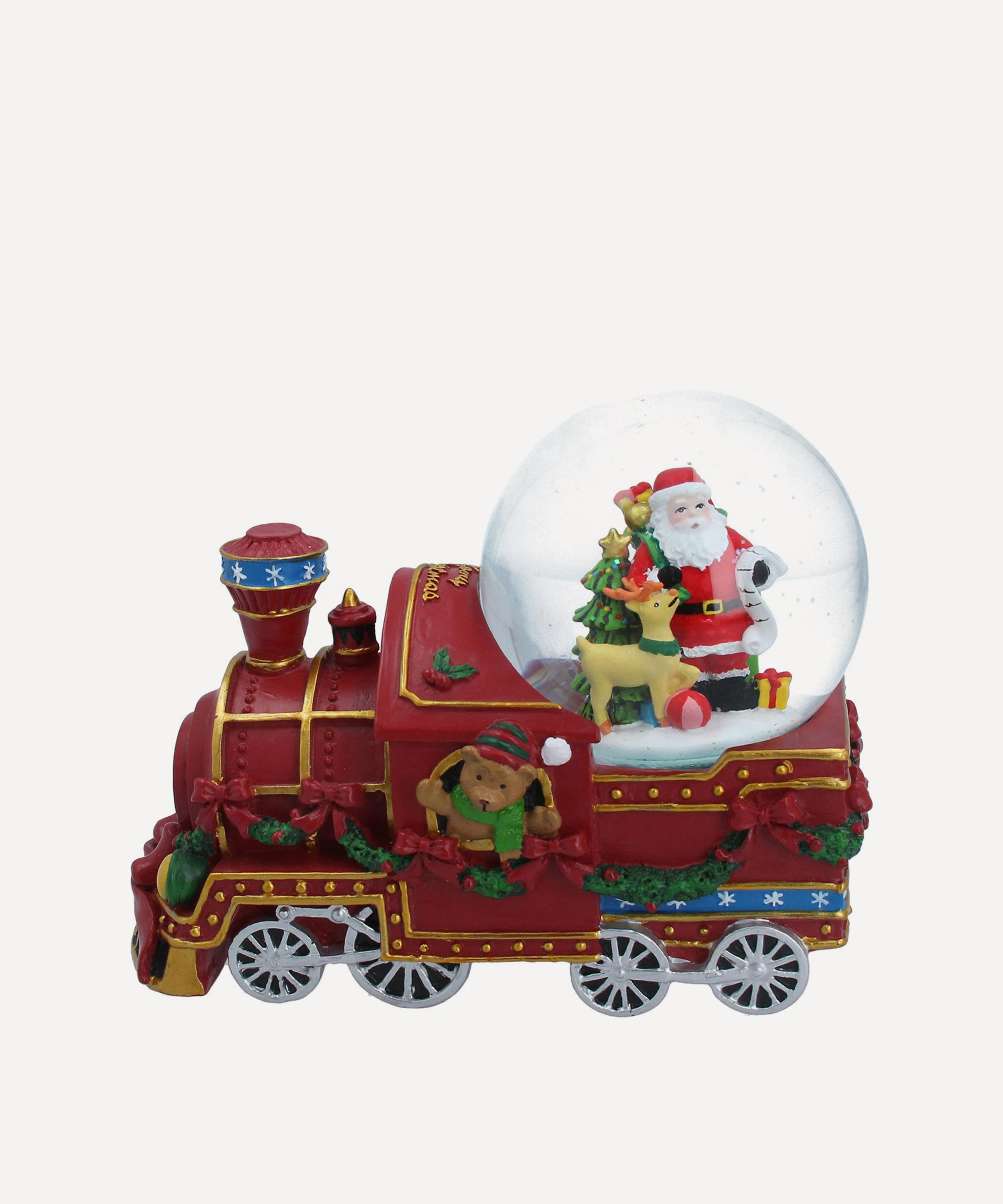 Christmas - Santa Train Musical Snow Globe image number 0