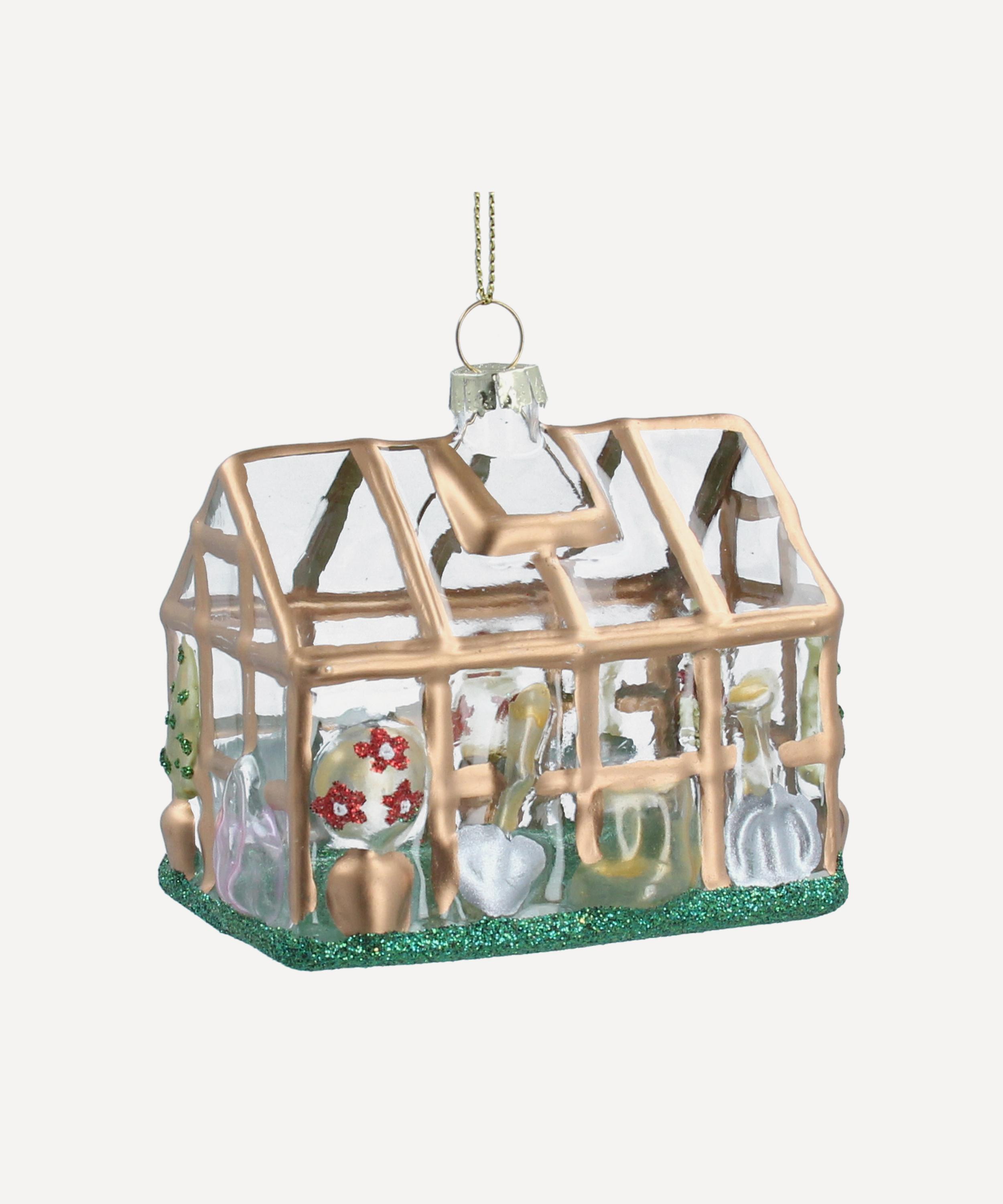 Christmas - Glass Greenhouse Ornament image number 0