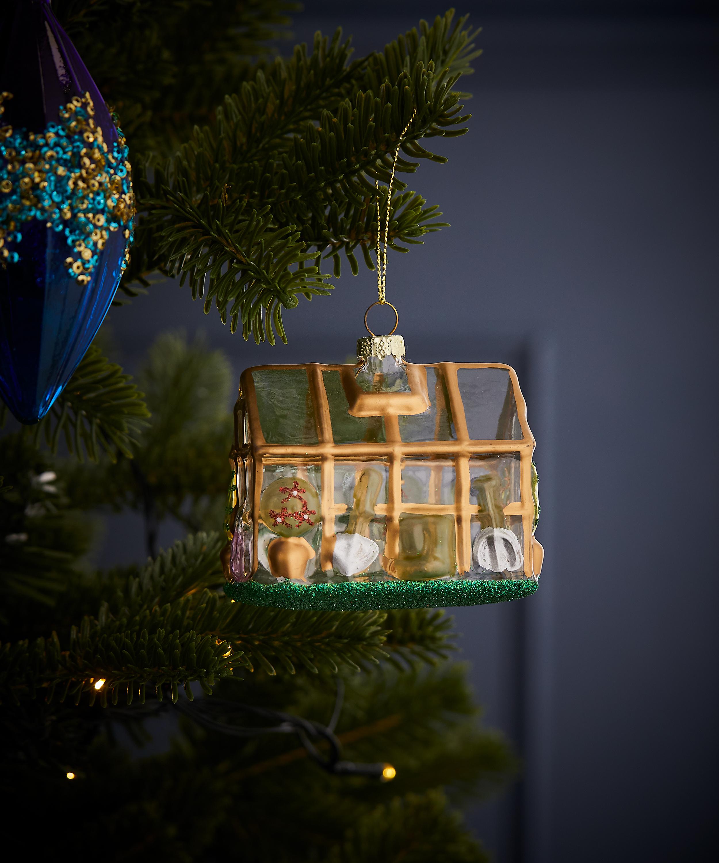 Christmas - Glass Greenhouse Ornament image number 1