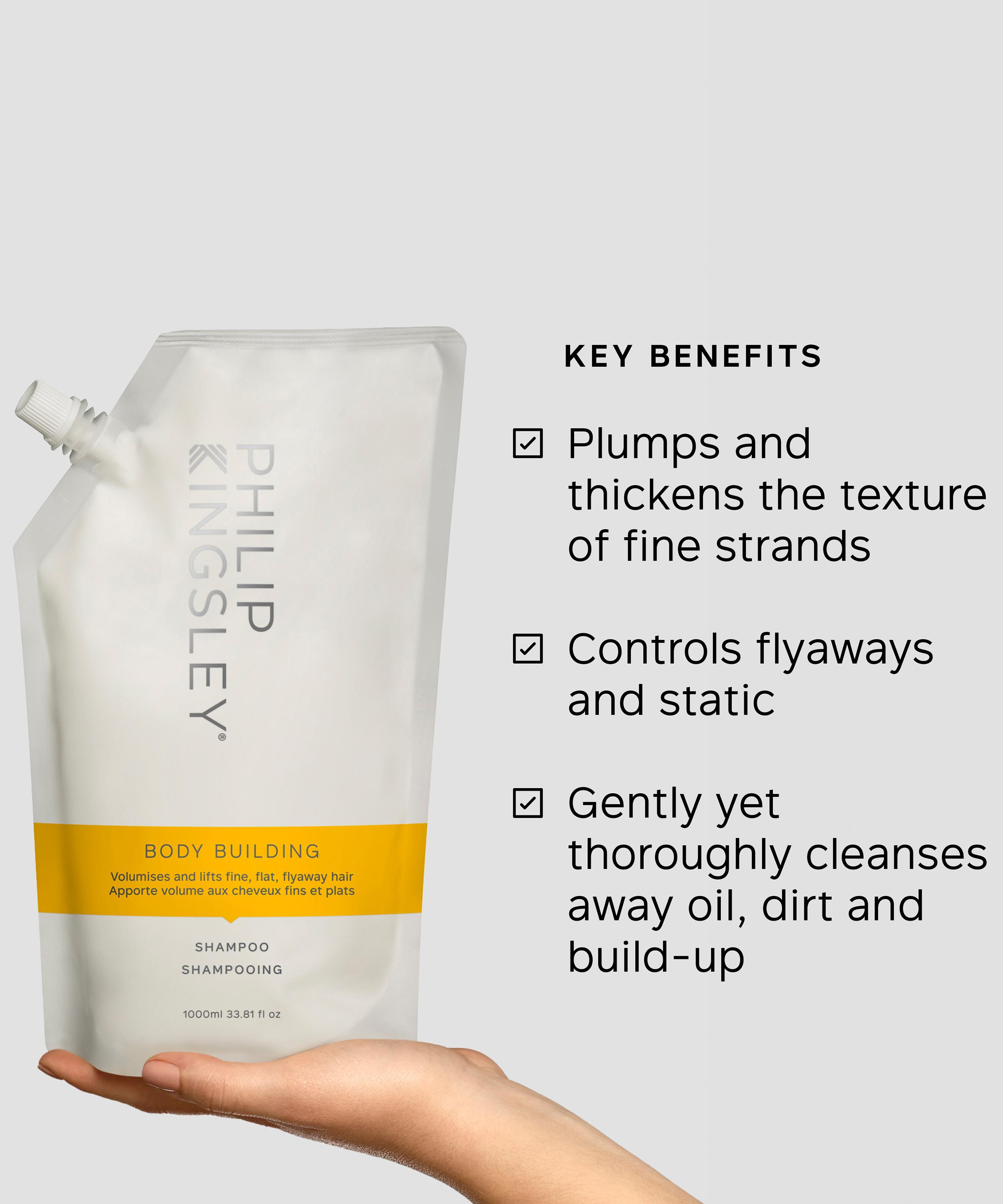 Philip Kingsley - Body Building Weightless Shampoo Refill Pouch 1L image number 3