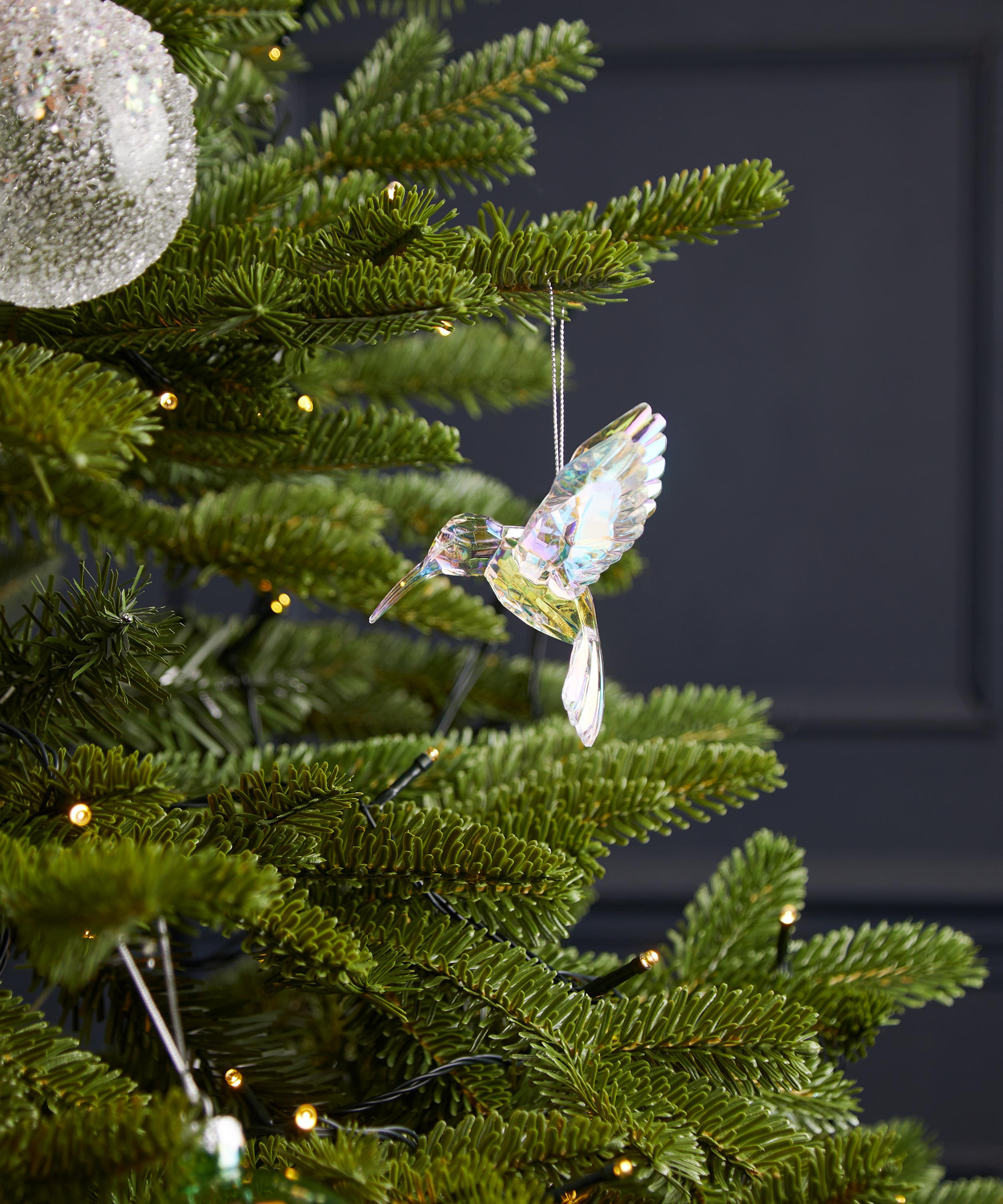 Christmas - Rainbow Acrylic Hummingbird Ornament image number 1