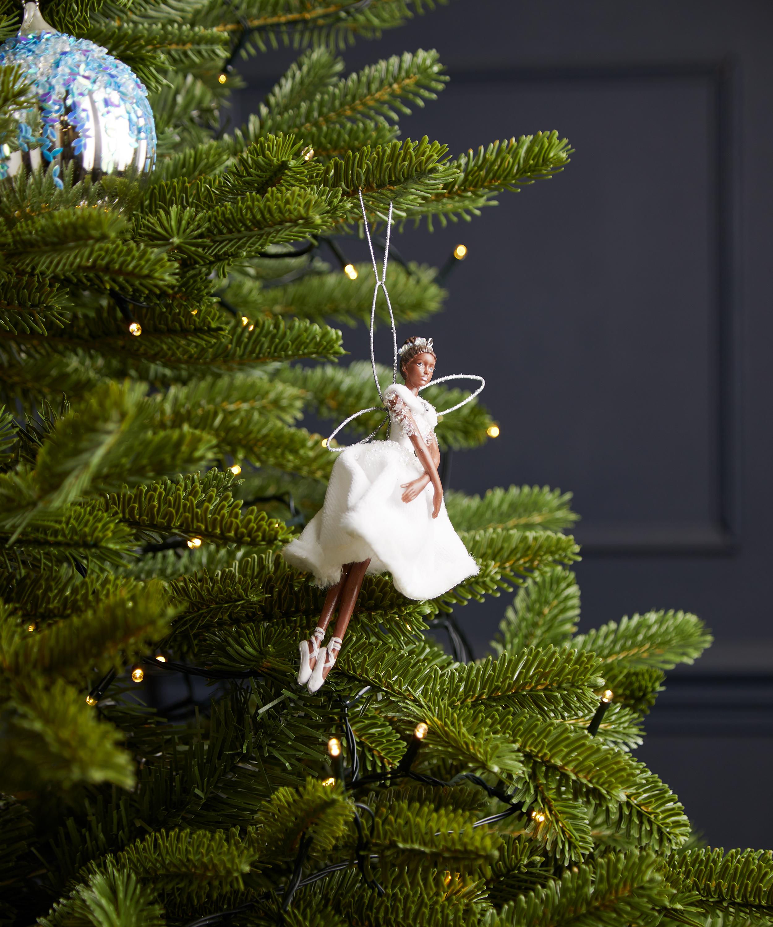 Christmas - Fairy with Fabric Dress Ornament image number 1