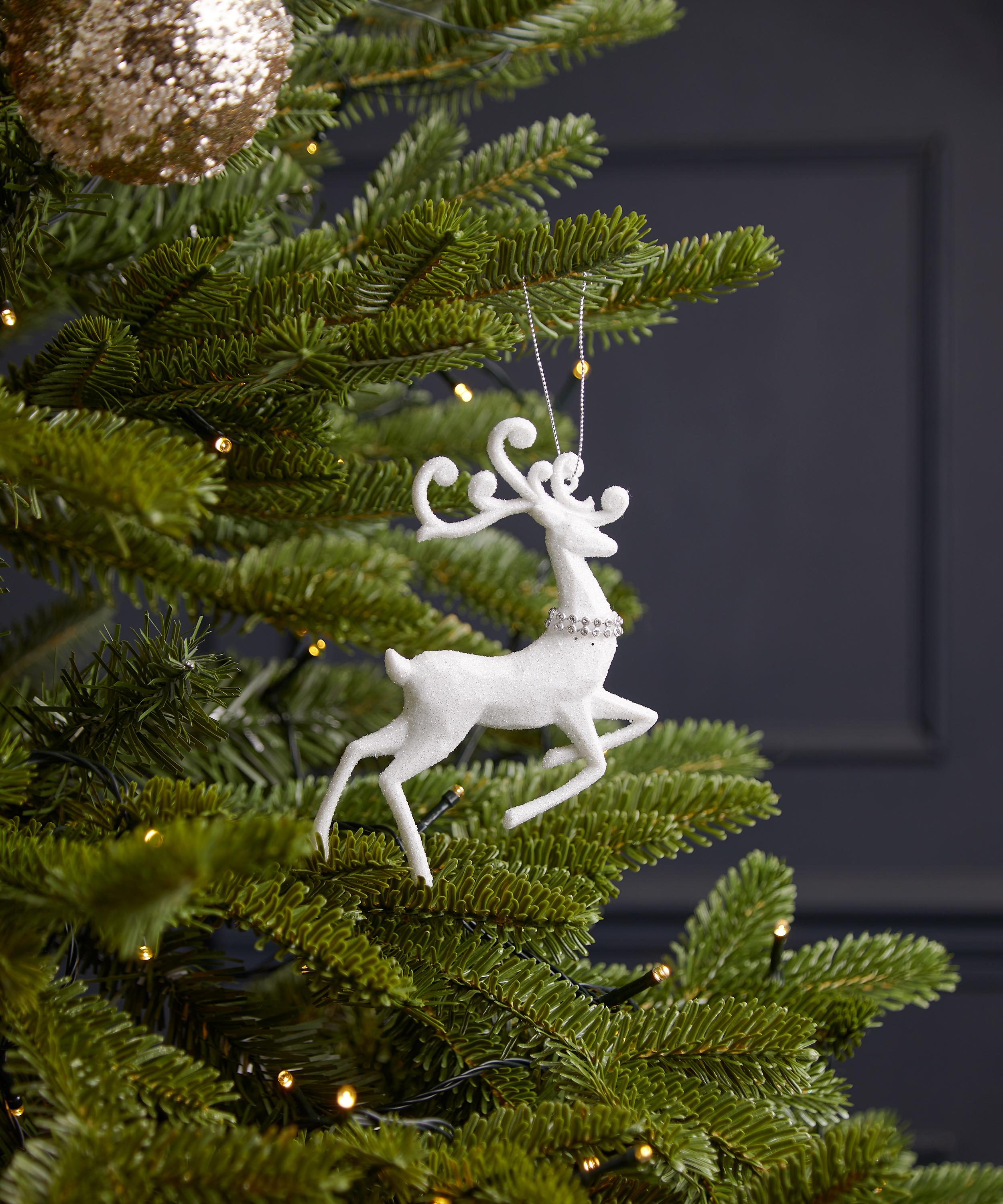 Christmas - Diamante Reindeer Ornament image number 1