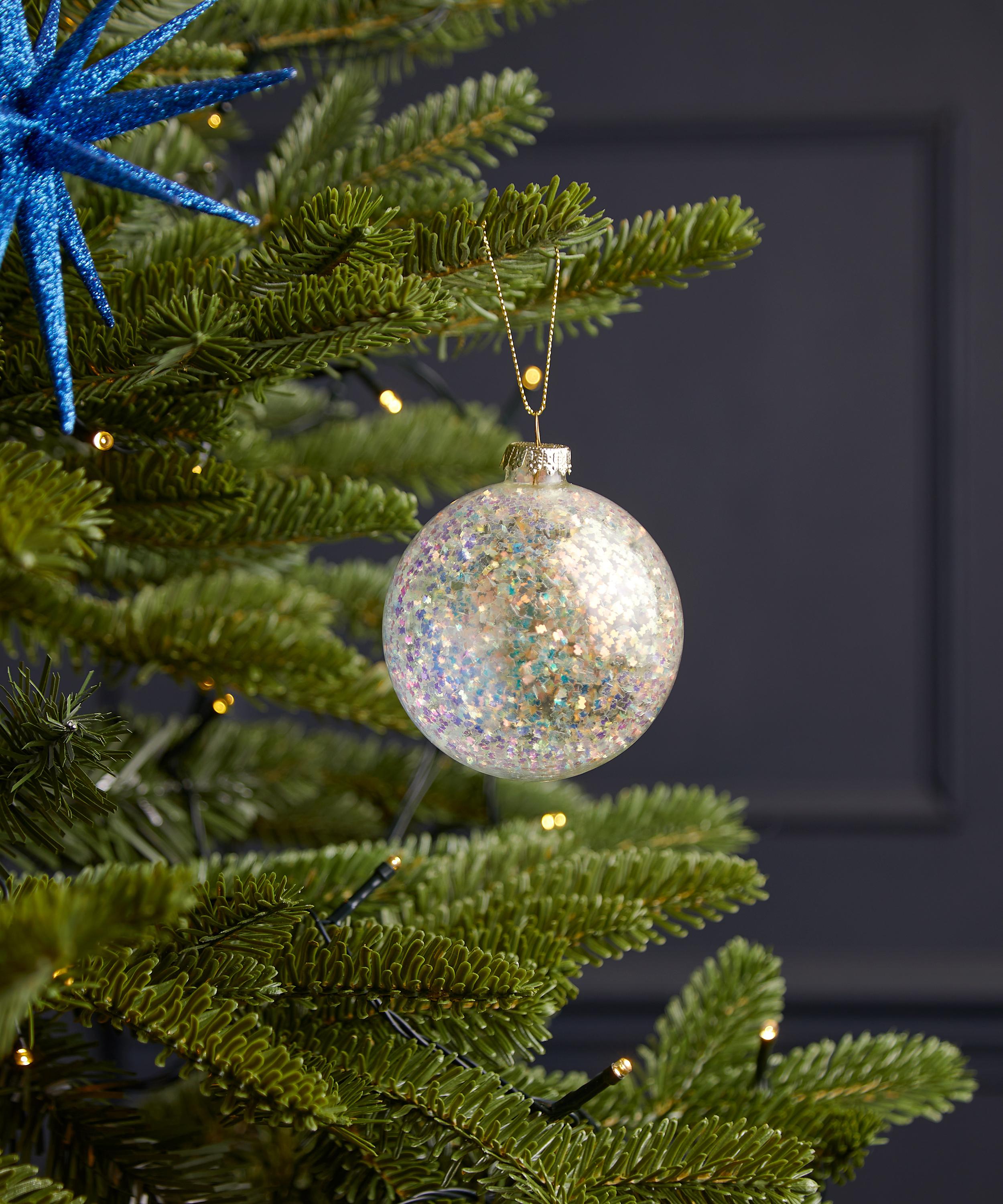 Christmas - Iridescent Confetti Glass Bauble image number 1