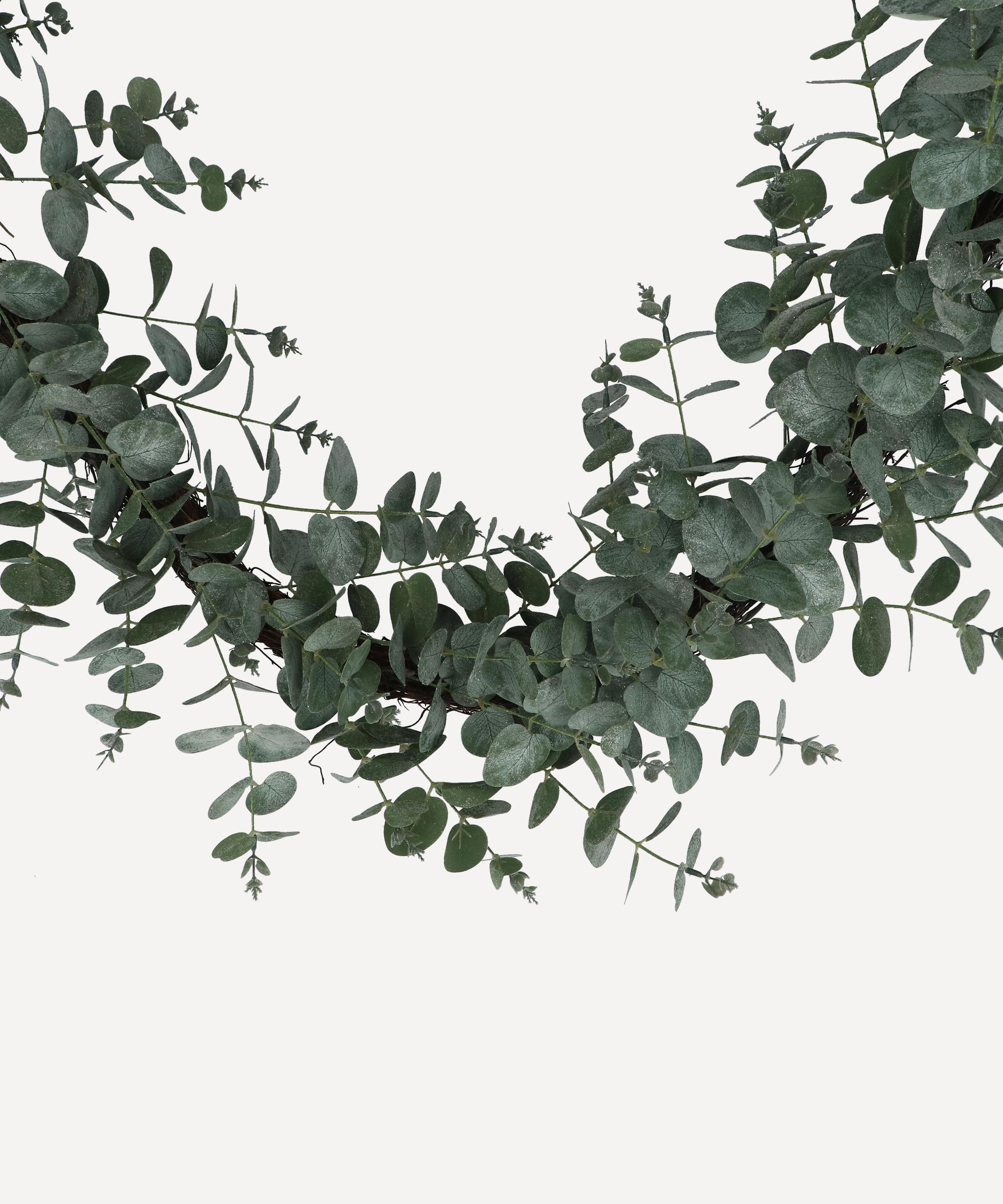 Christmas - Decorative Fir Garland with Eucalyptus and Glitter