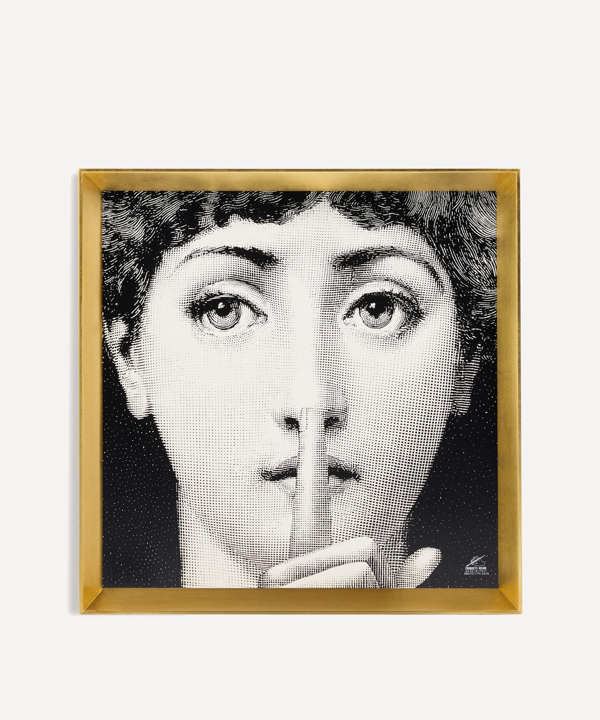 Fornasetti - Tema e Variazioni Bocca Color Silkscreen Panel