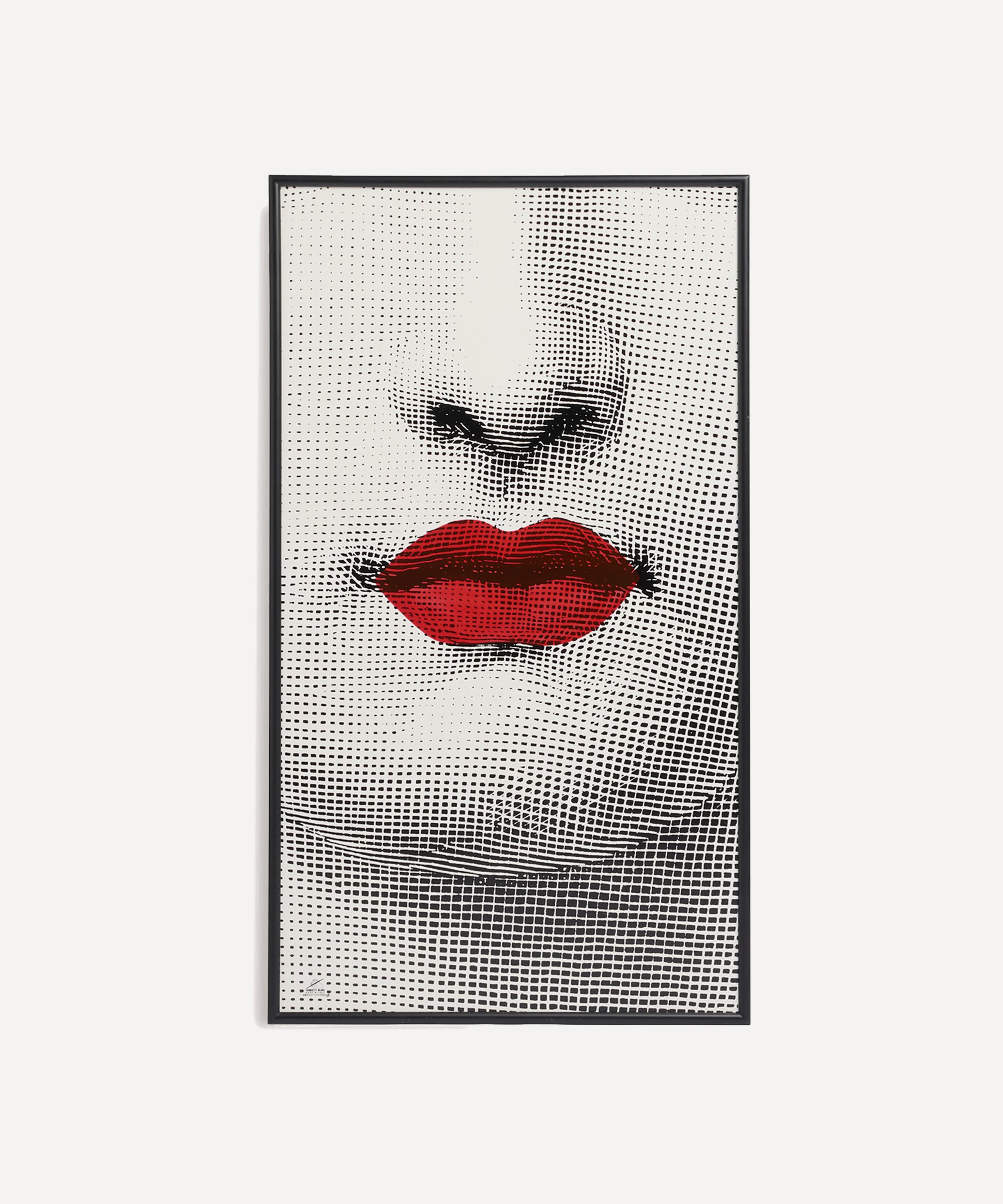 Fornasetti - Tema e Variazioni Bocca Color Silkscreen Panel