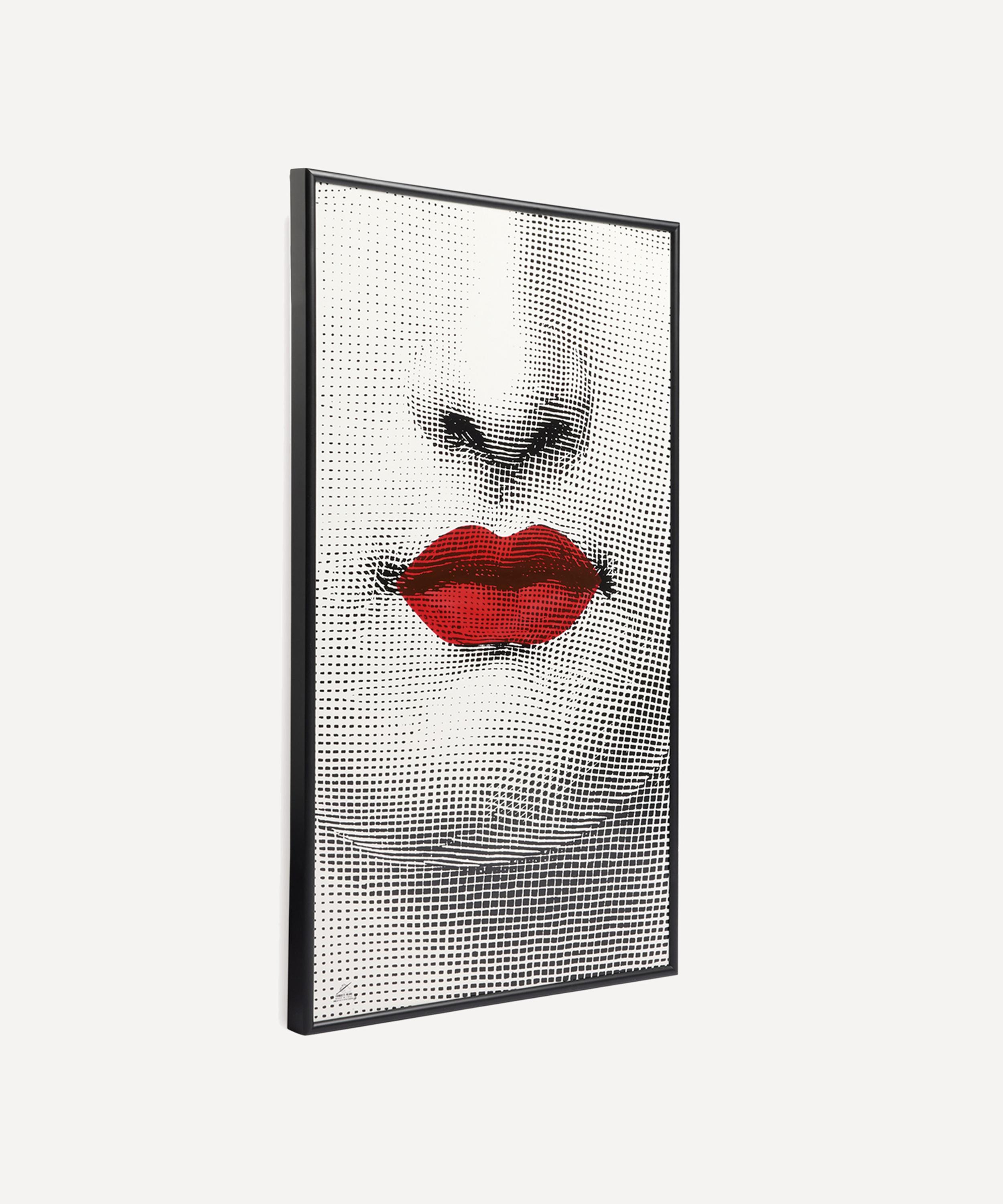 Fornasetti - Tema e Variazioni Bocca Color Silkscreen Panel image number 1