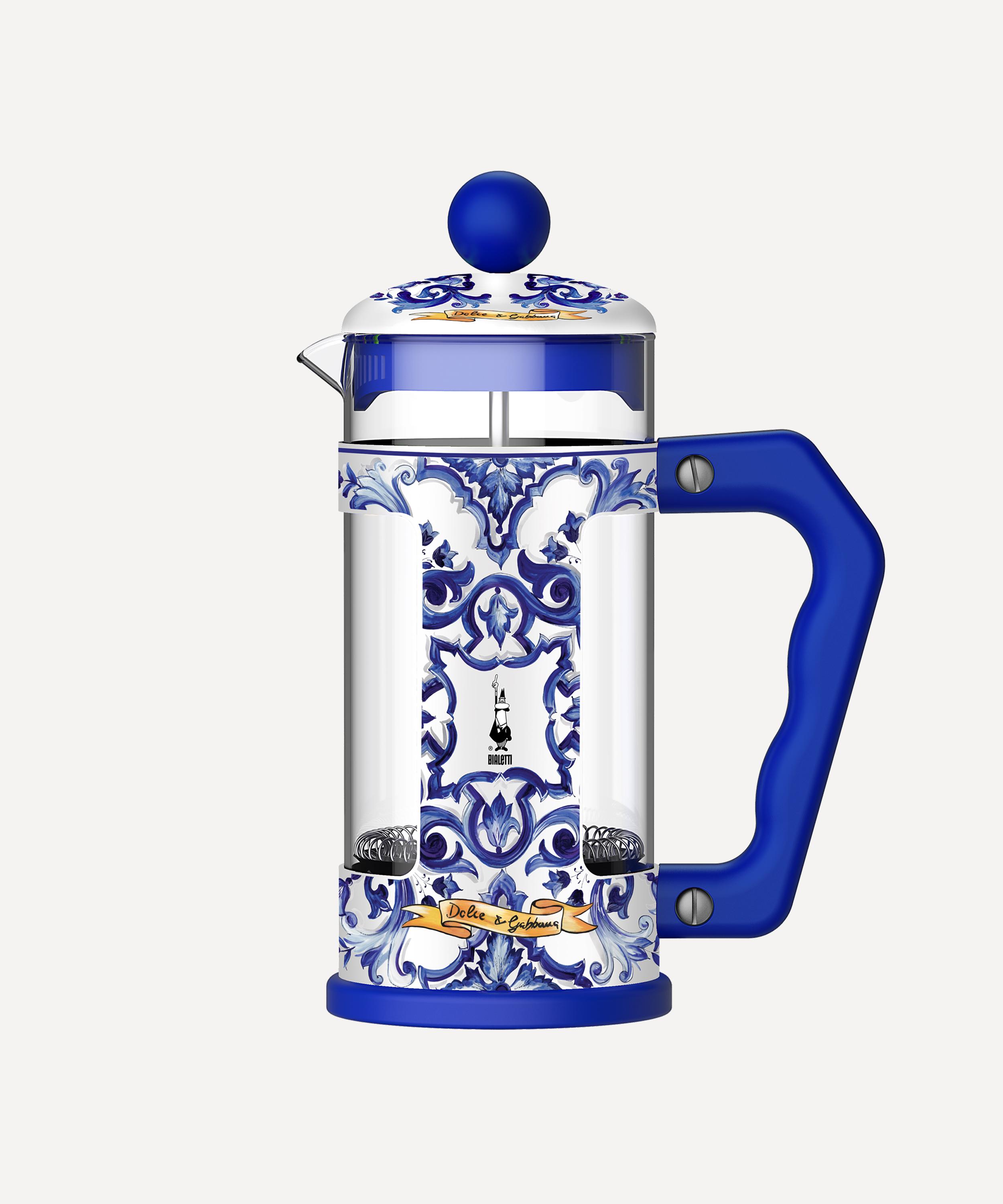 Bialetti - x Dolce and Gabbana Mediterranean Blue 3 Cup Coffee Press image number 0