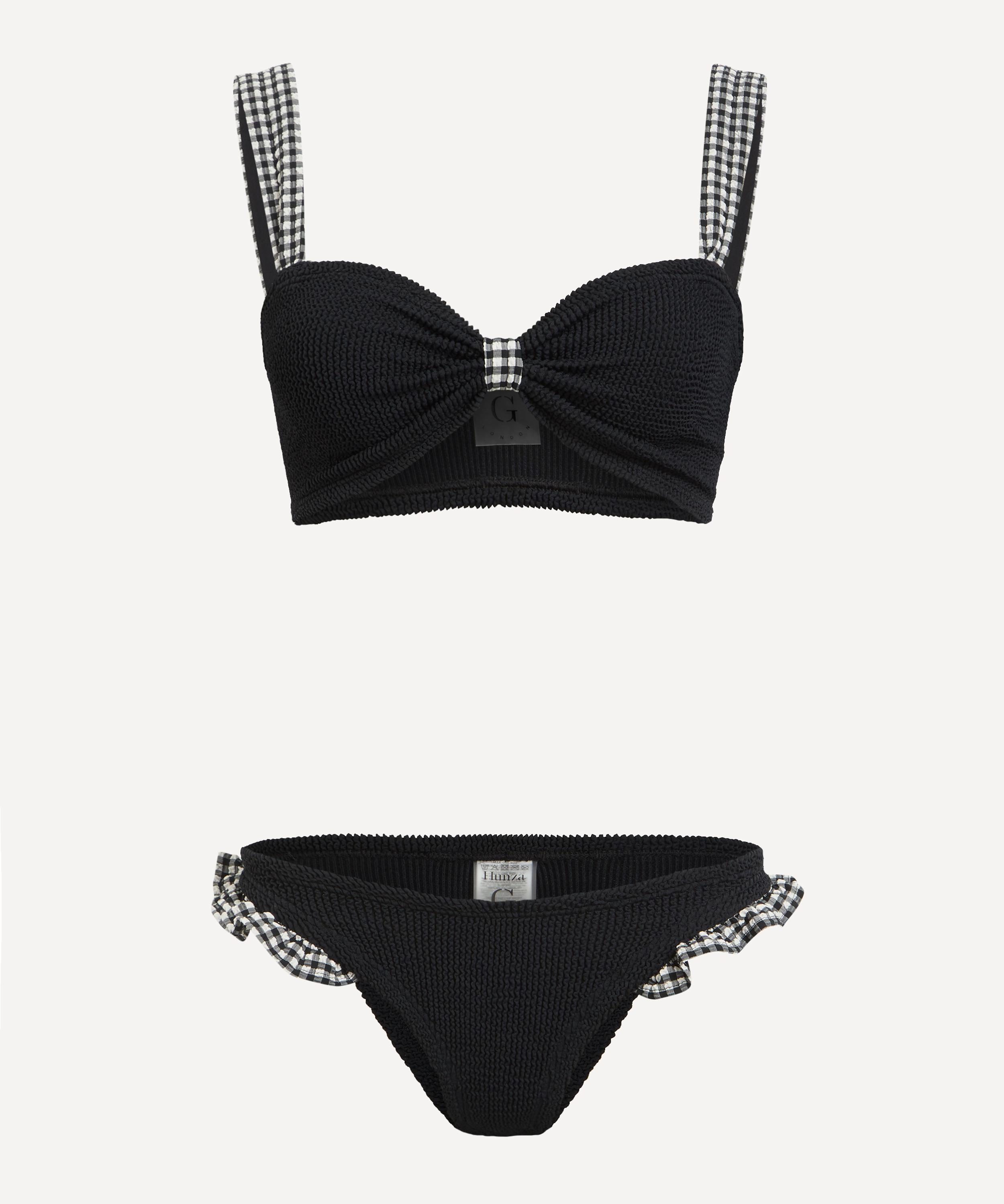 Hunza G - Loretta Black Gingham Bikini image number 0