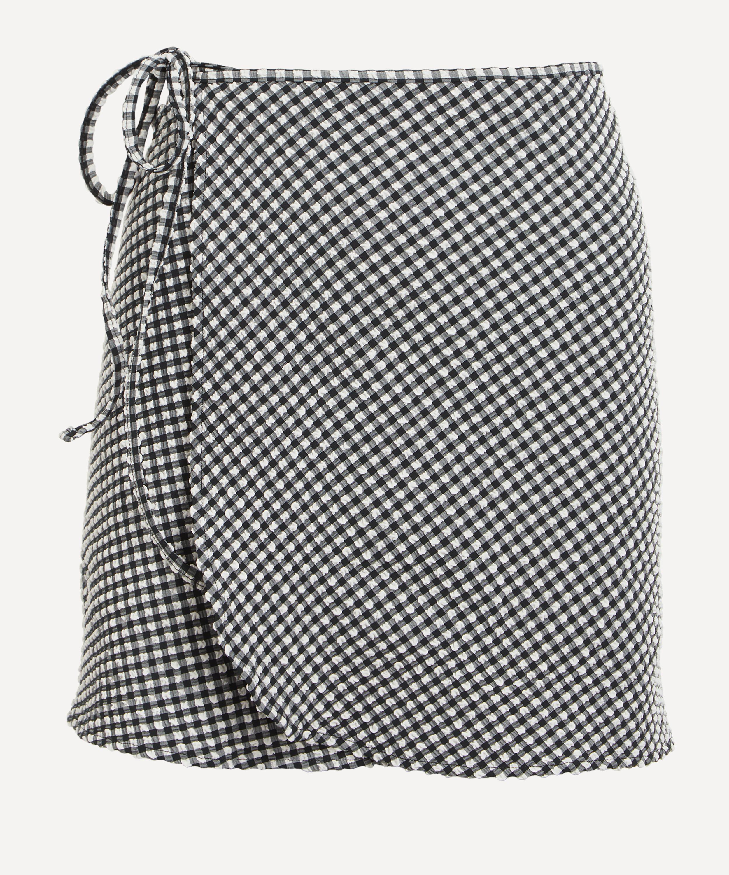 Hunza G - Gingham Seersucker Short Sarong image number 0