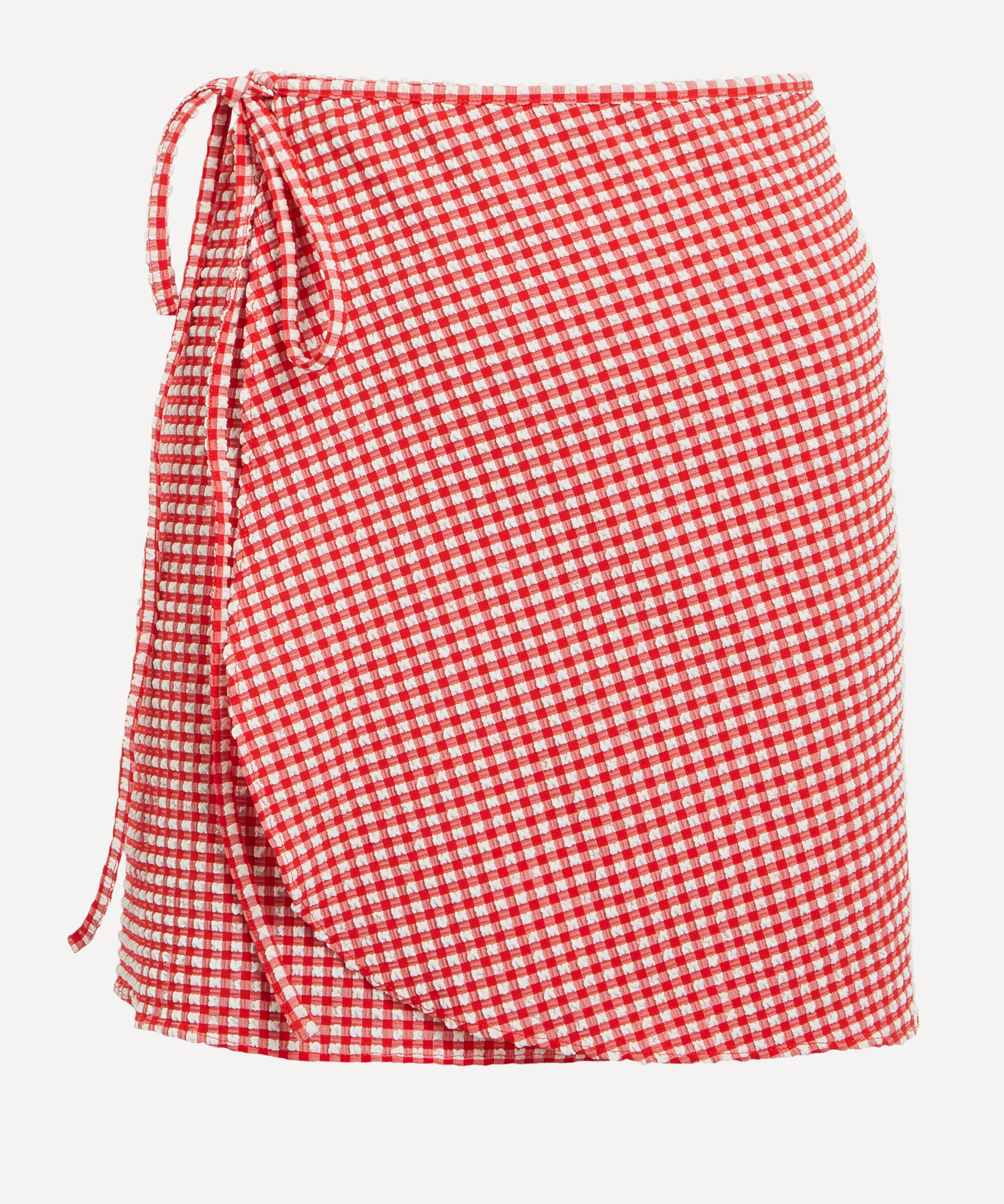 Hunza G - Gingham Seersucker Short Sarong