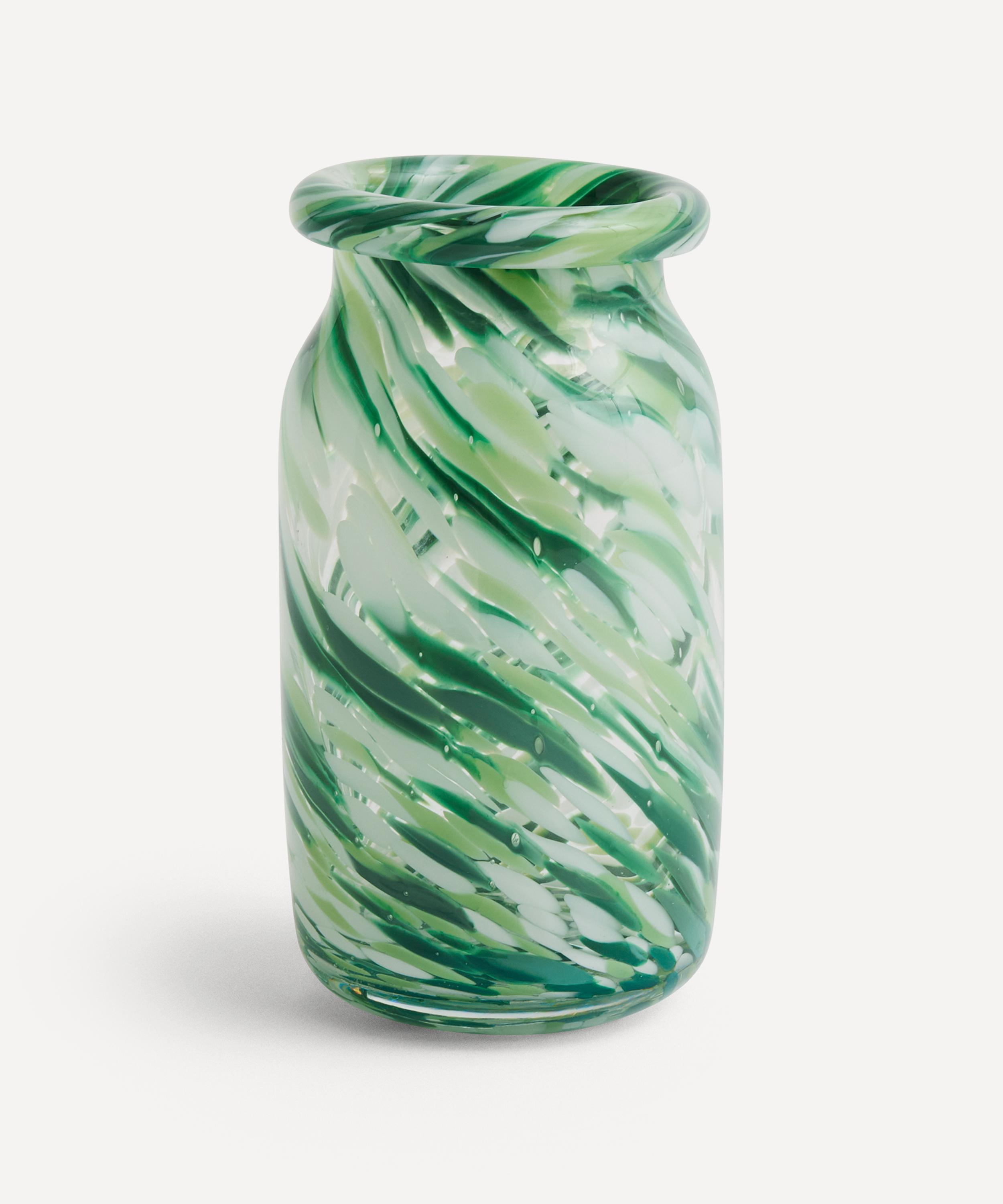 Hay - Green Splash Roll Neck Medium Vase image number 0