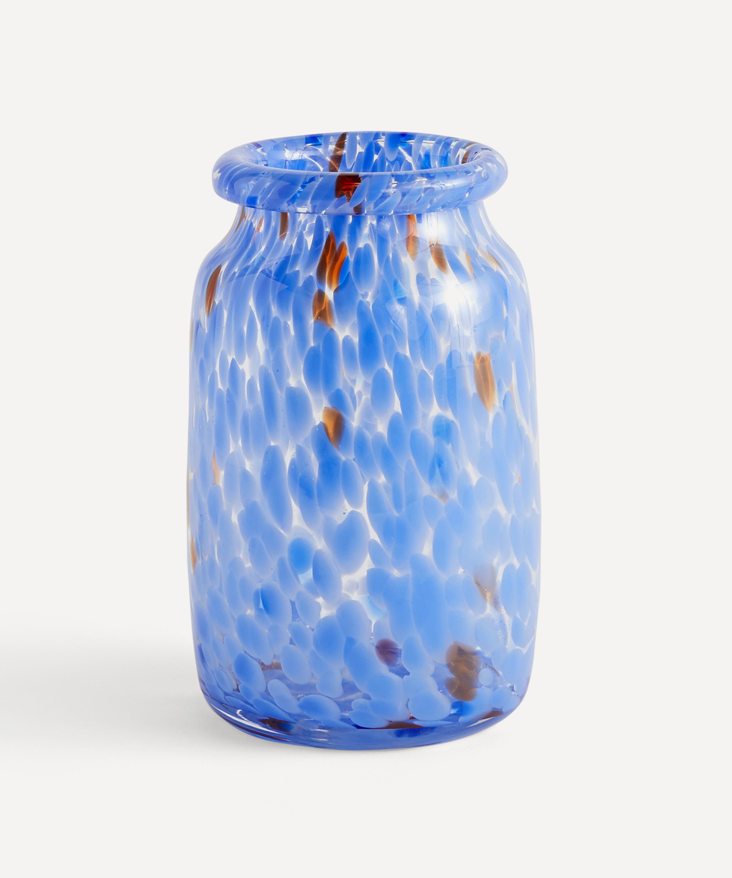 Hay - Blue Splash Roll Neck Medium Vase image number 0