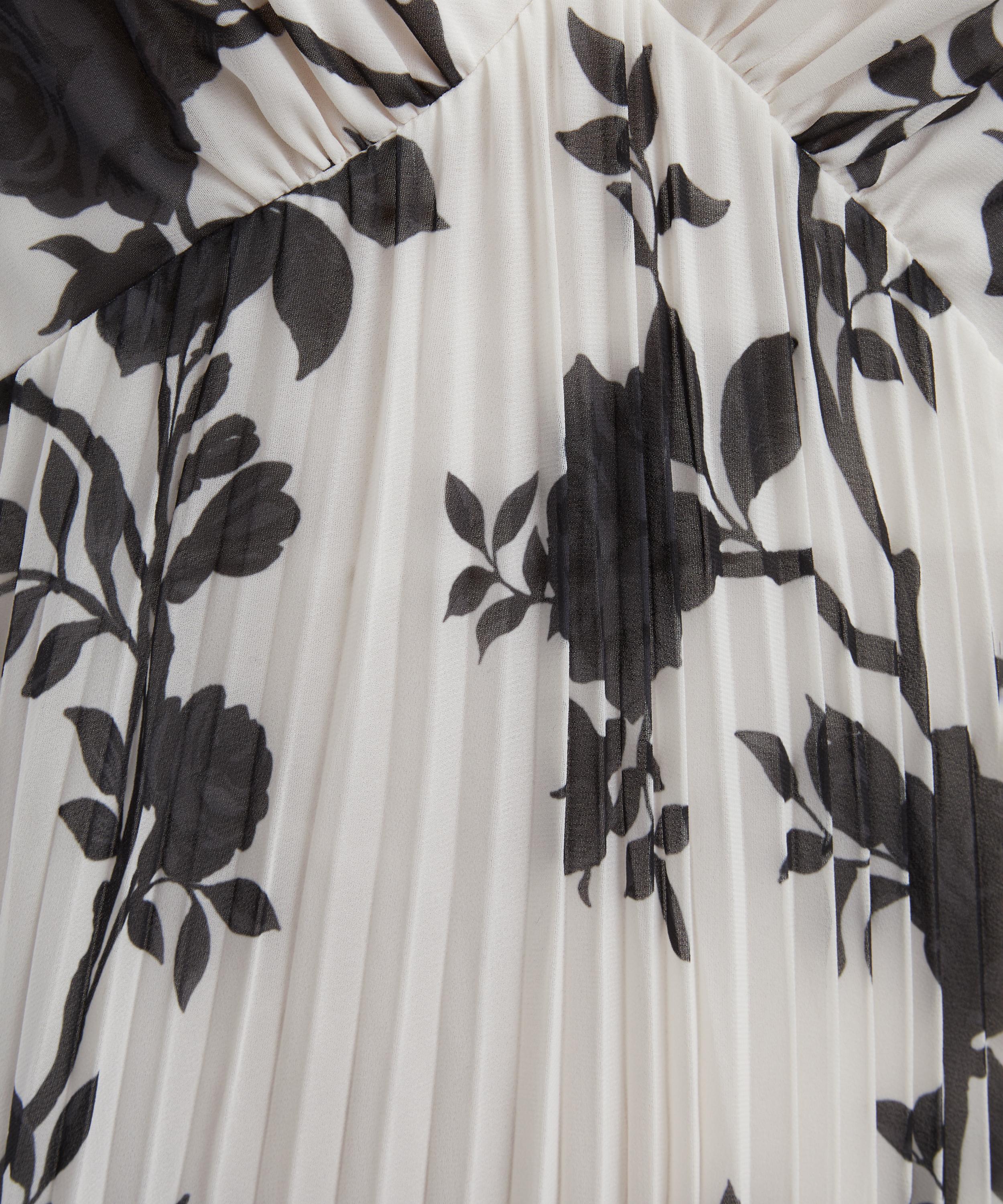 Self-Portrait - Floral Print Chiffon Maxi Dress image number 4