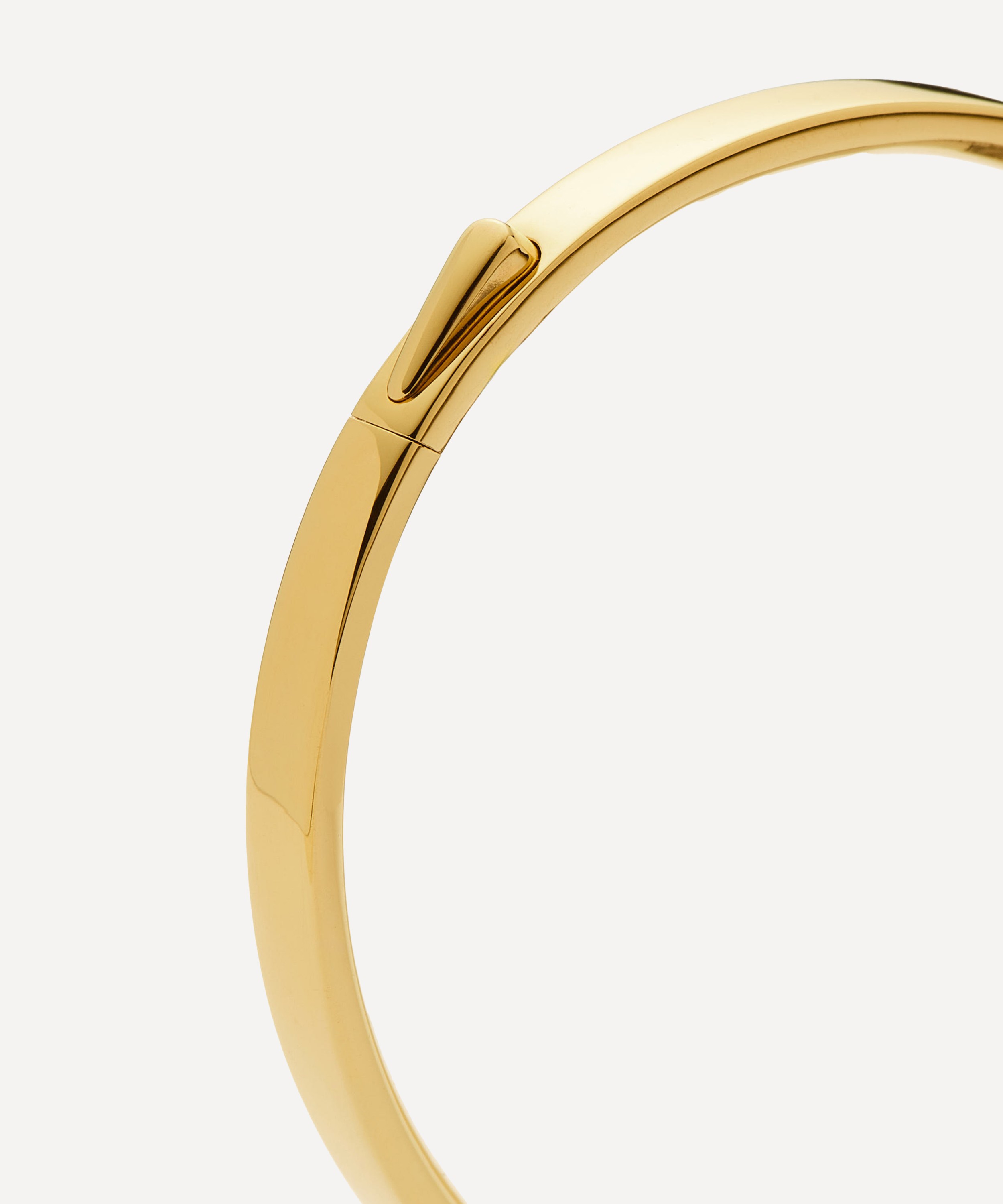 Missoma - 18ct Gold Vermeil Silver Classic Hinged Bangle Bracelet image number 4