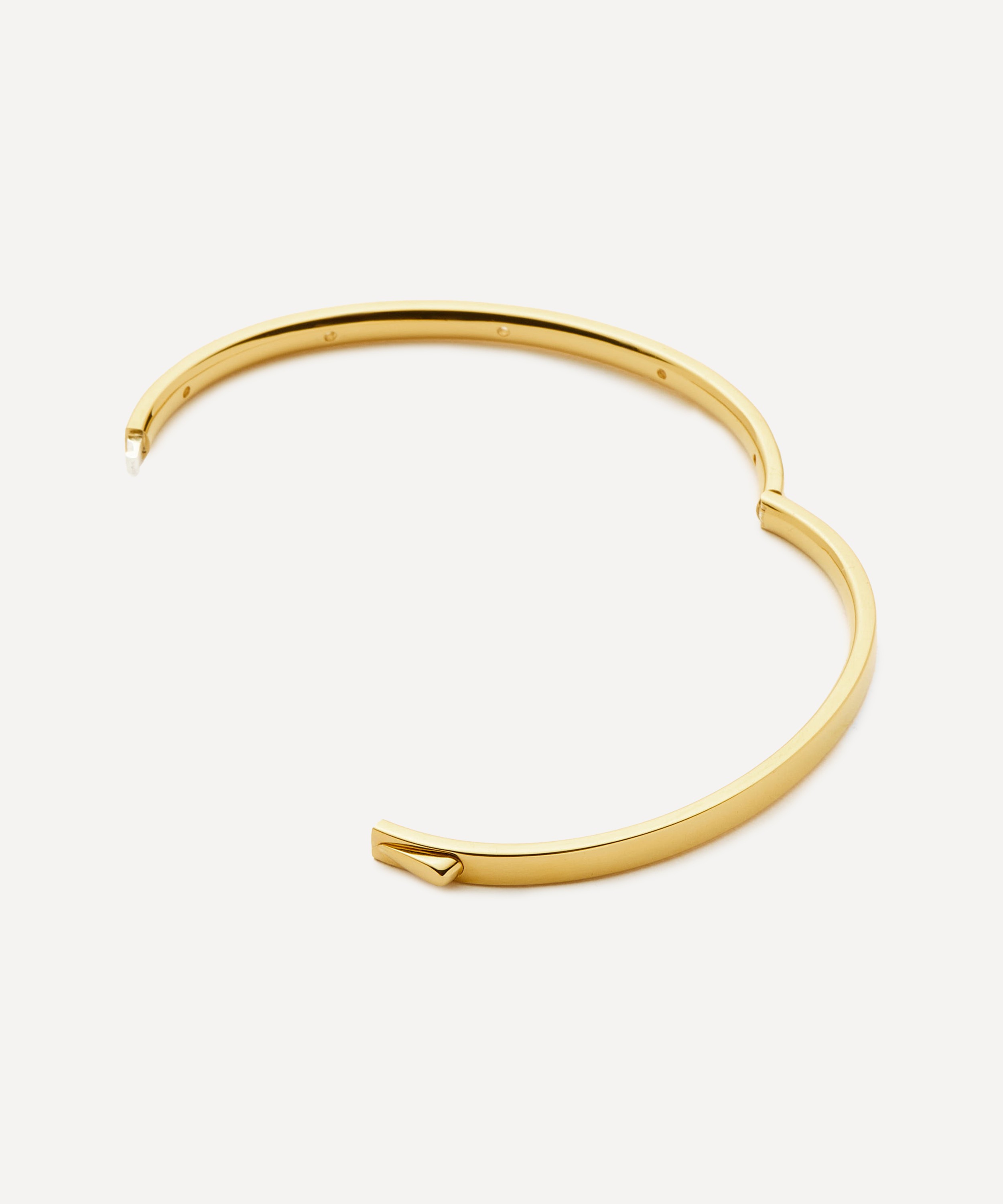 Missoma - 18ct Gold-Plated Vermeil Silver Interstellar Hinged Bangle Bracelet image number 2