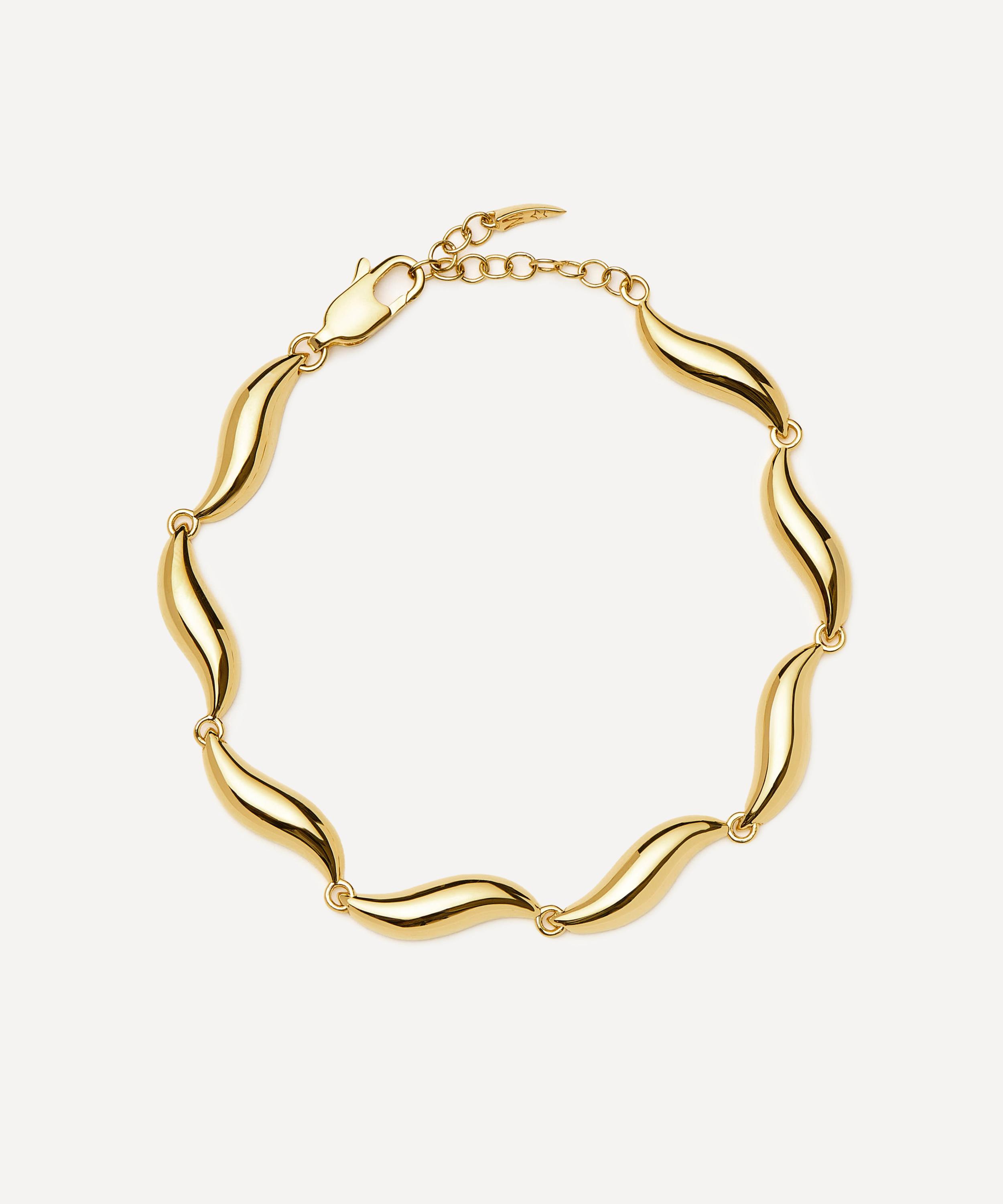 Missoma - X Savi 18ct Gold-Plated Signature Link Chain Bracelet