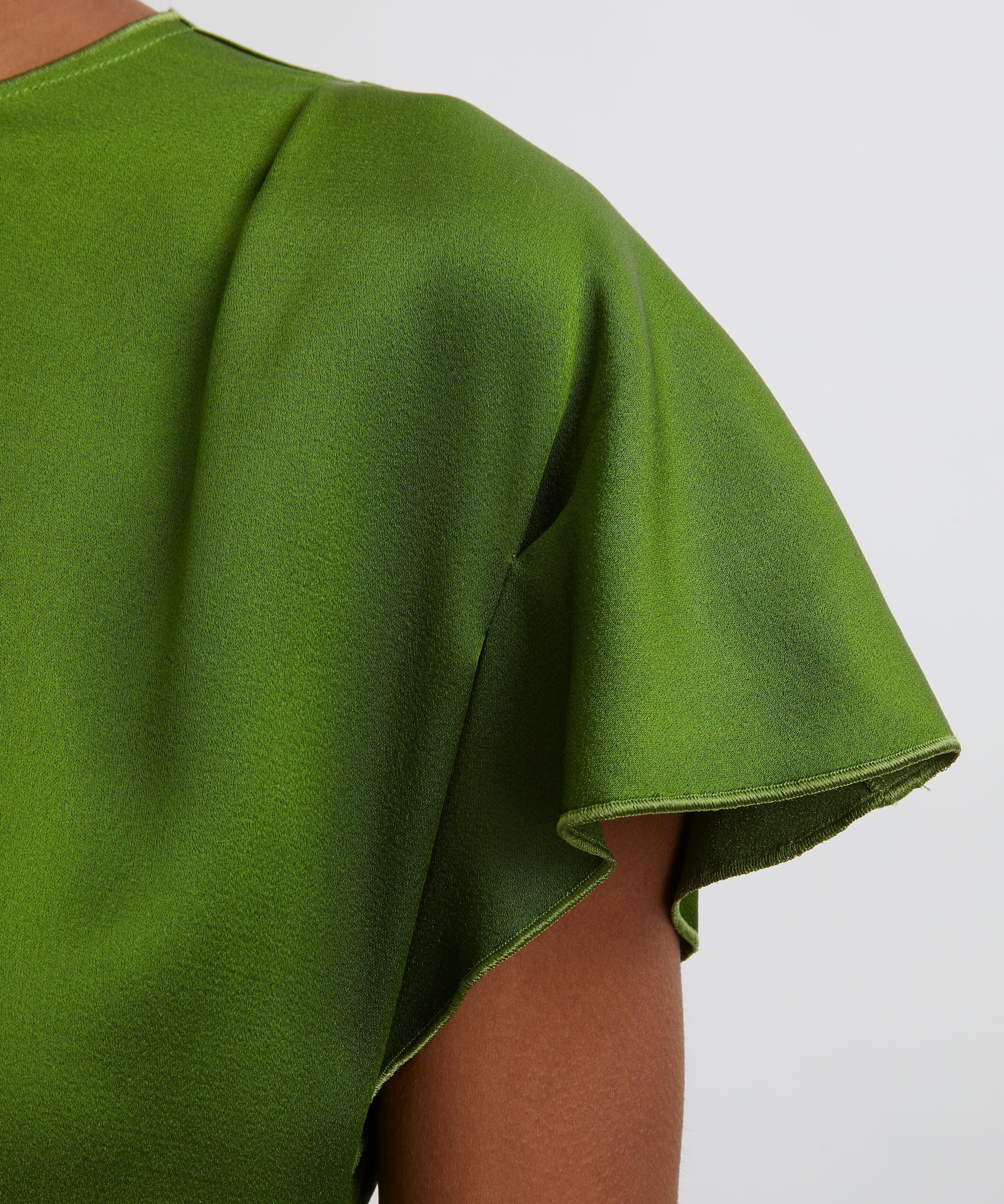 Victoria Beckham - Algae Draped Pleat Detail Top image number 4