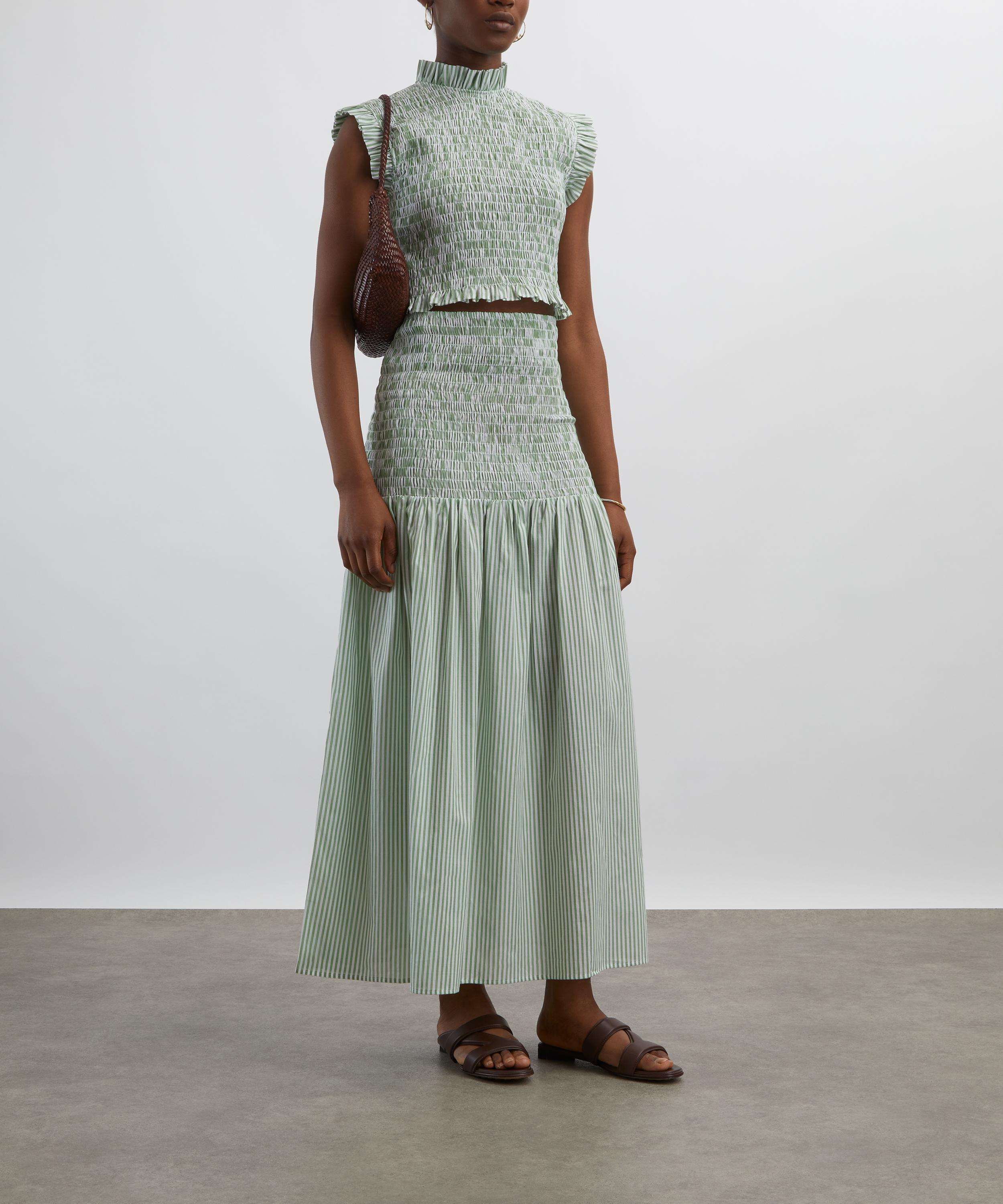 Maria de la Orden - Margo Green Stripes Top image number 1