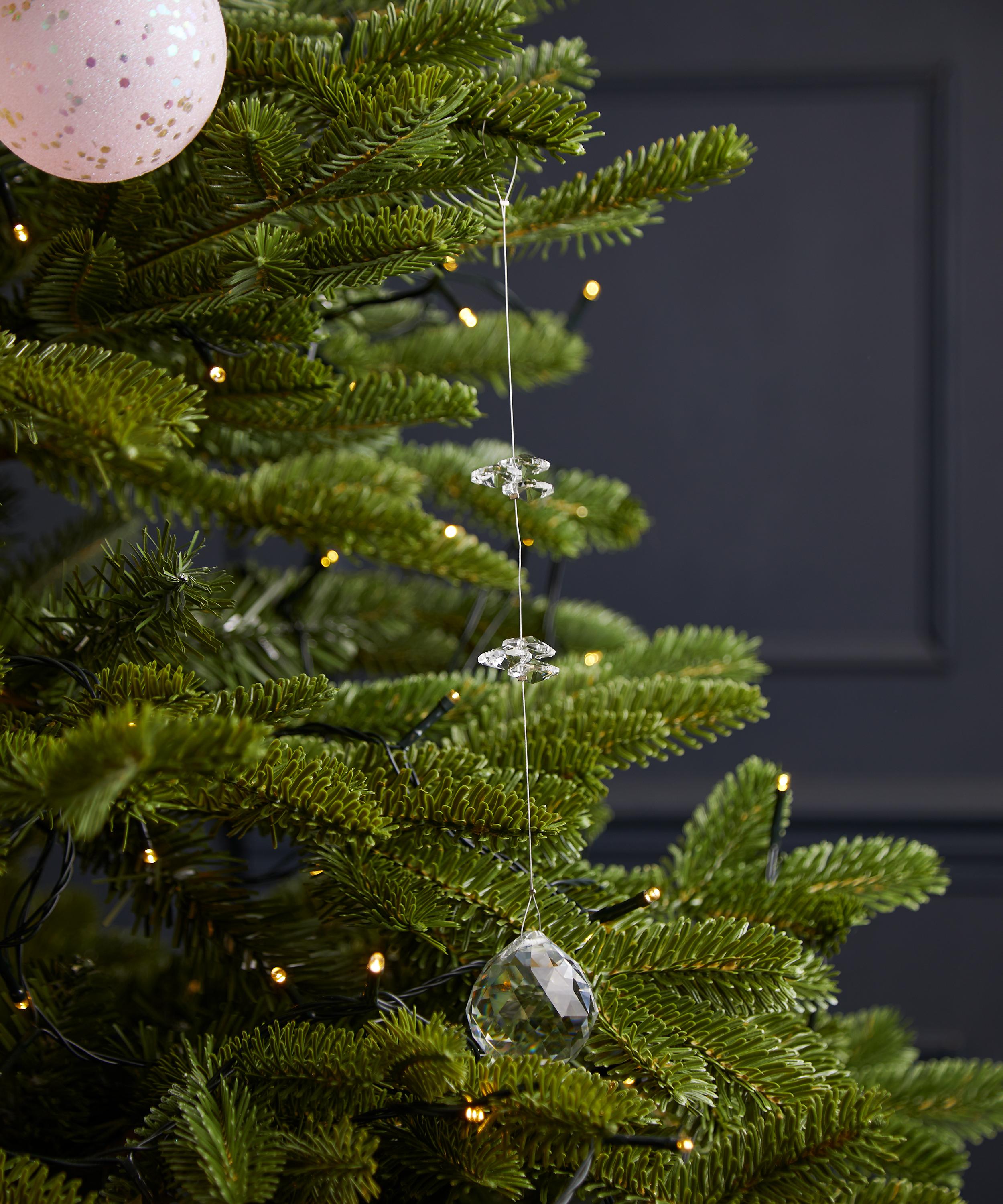 Christmas - Clear Glass Drop Ornament image number 1