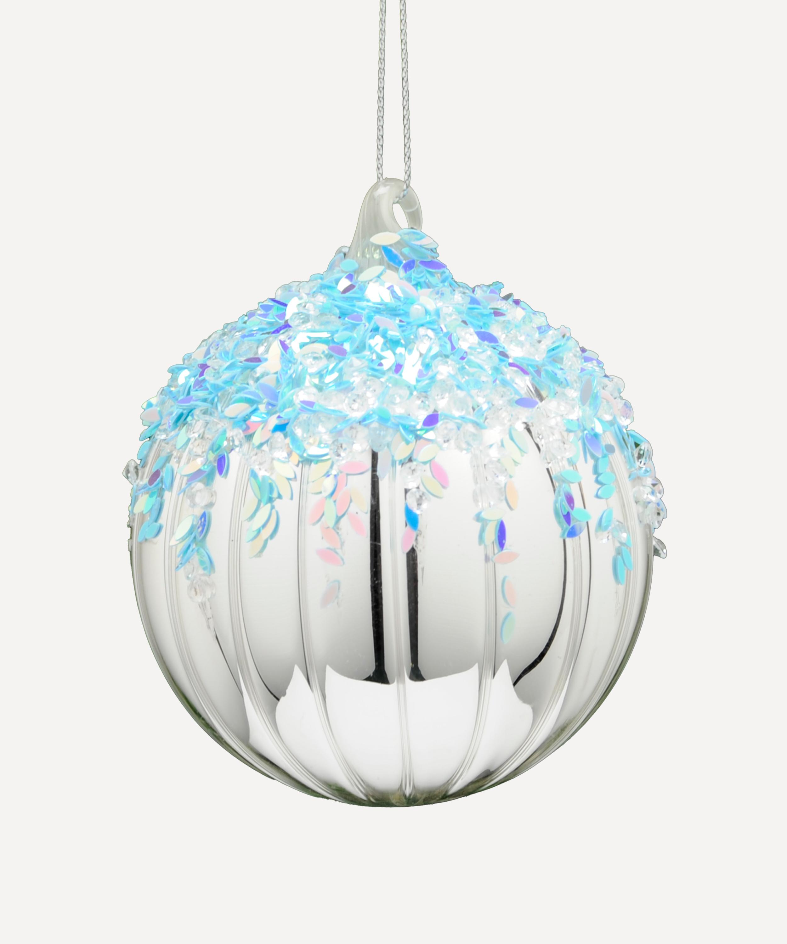 Christmas - Shiny Ice Snowcap Bauble image number 0