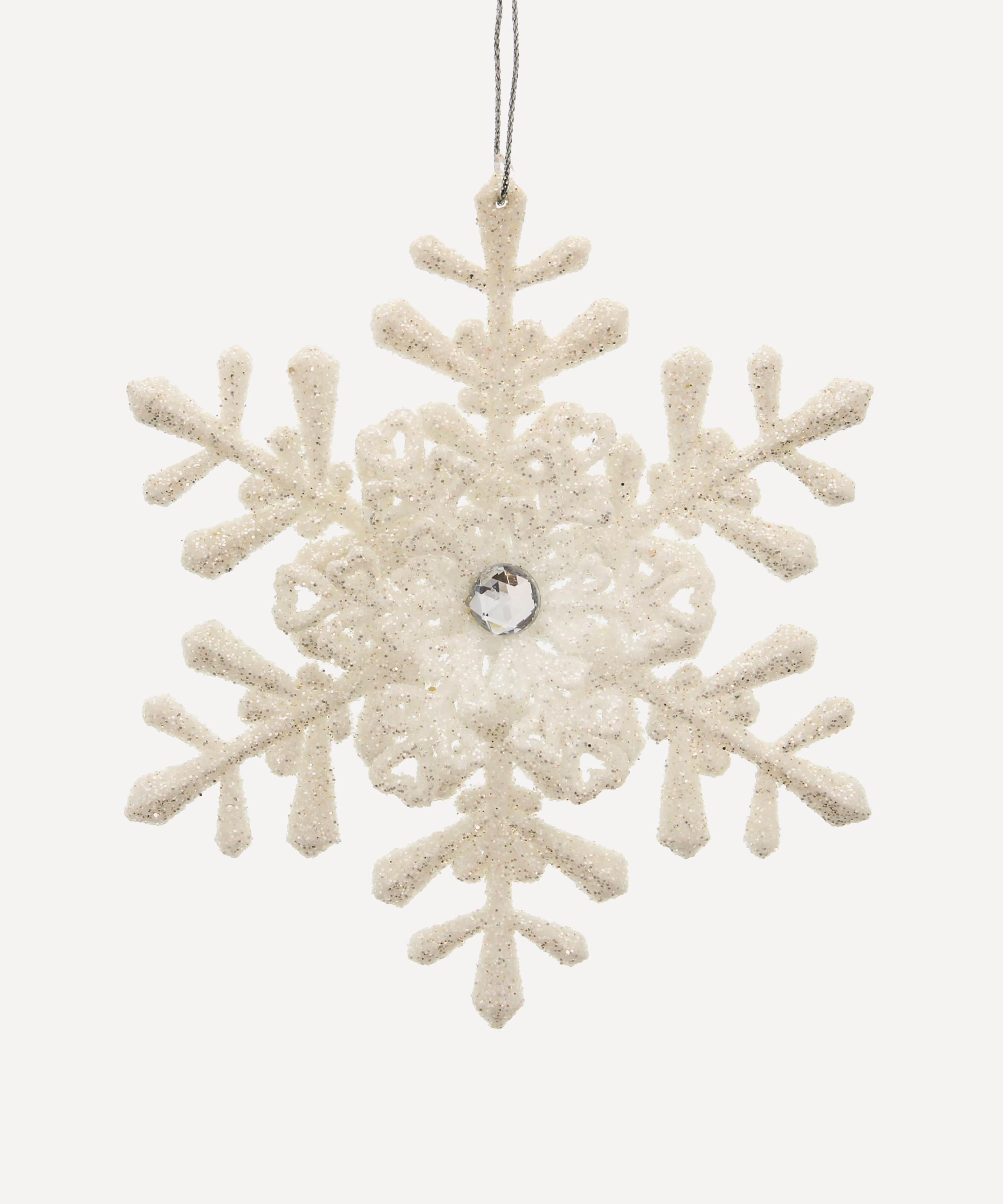 Christmas - Glitter Snowflake Ornament image number 0
